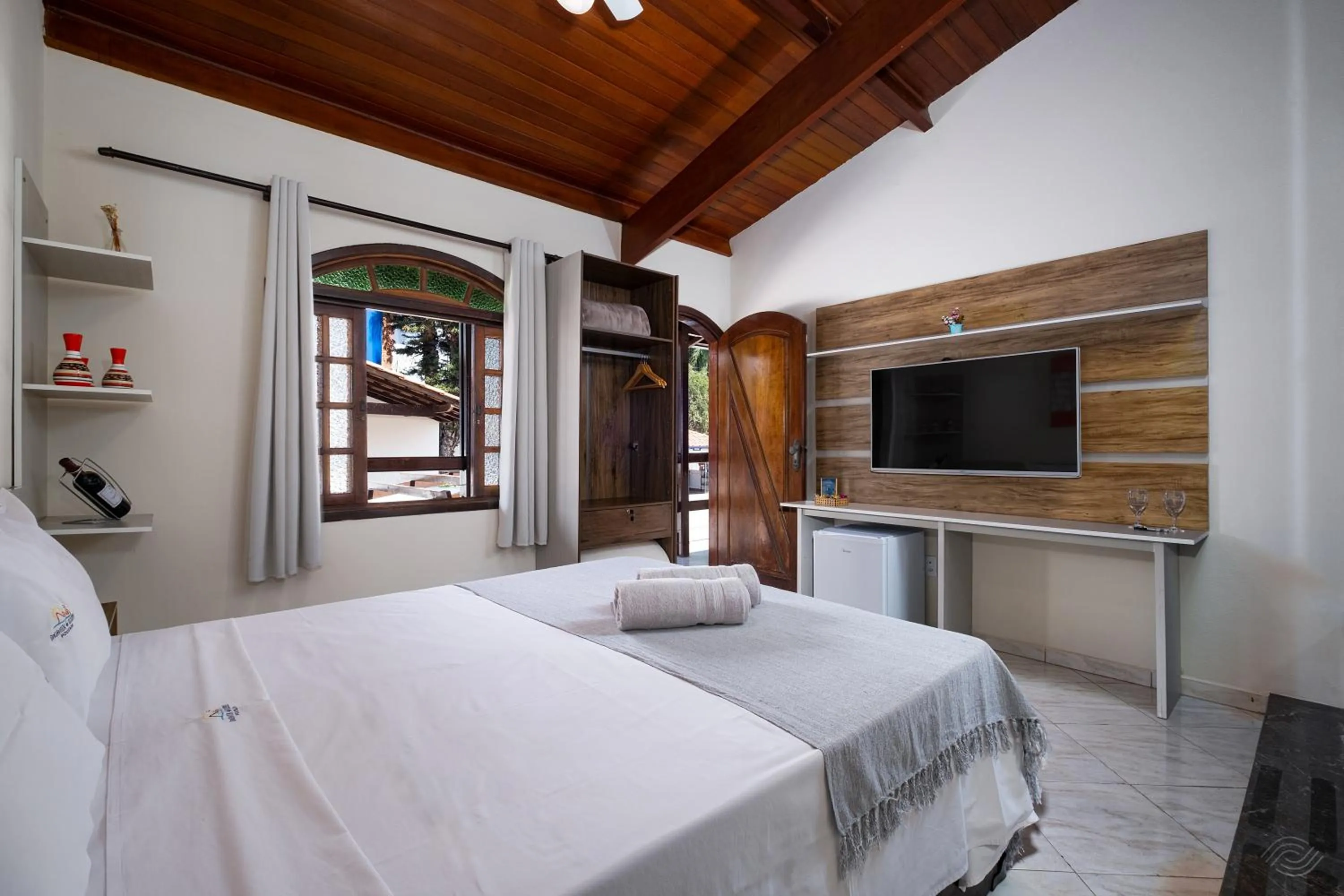 Bed in Pousada Encantos de Socorro