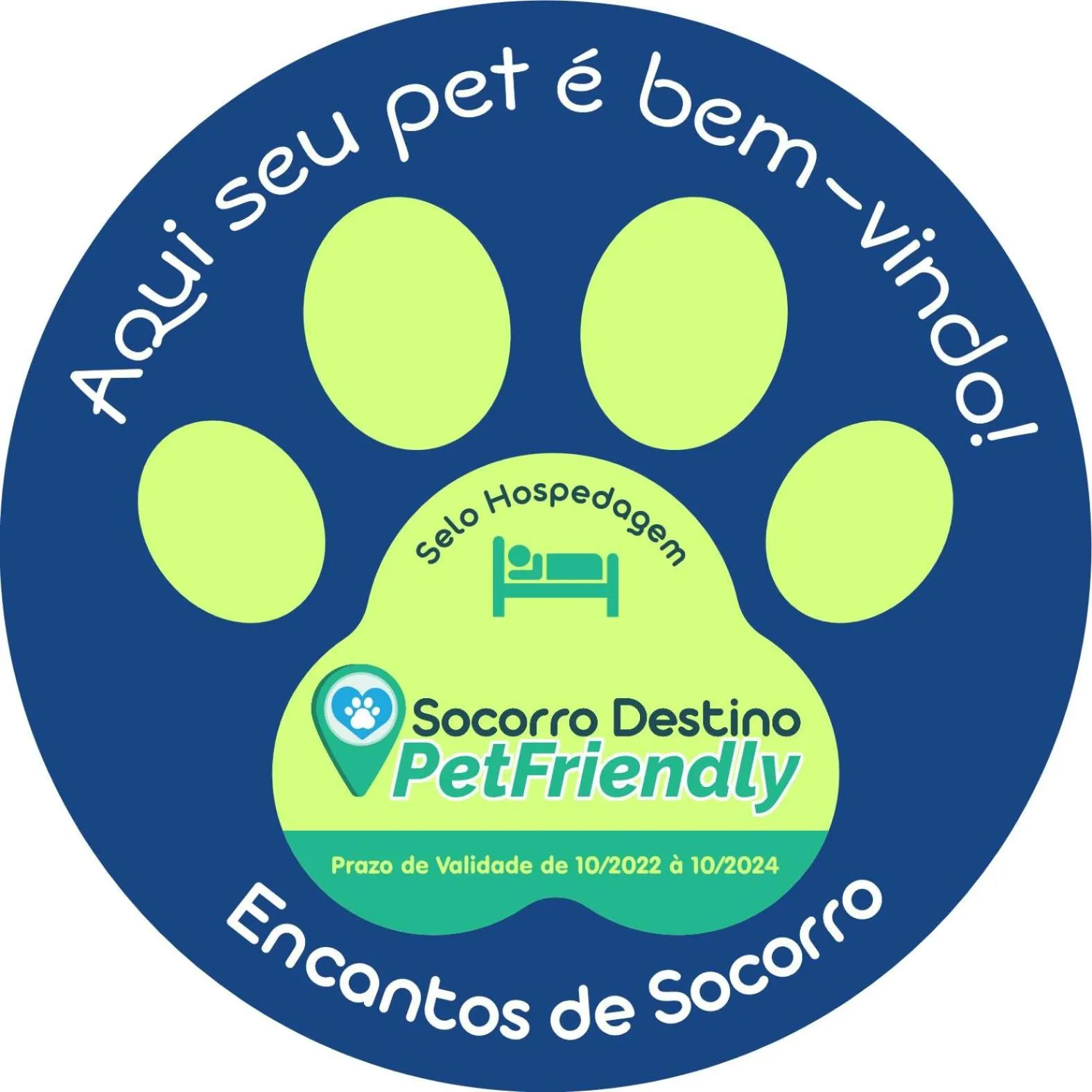 Logo/Certificate/Sign in Pousada Encantos de Socorro