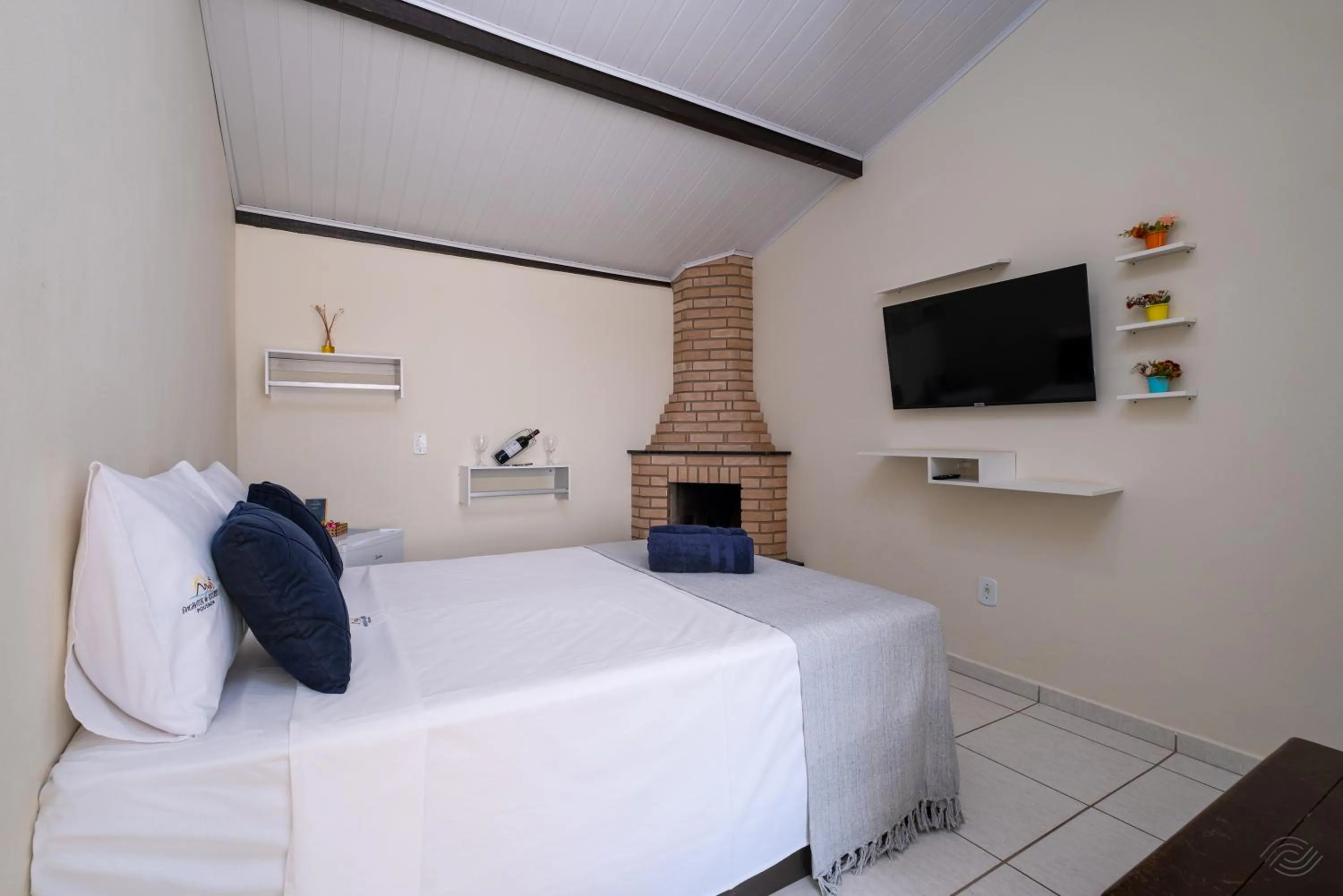 Bed in Pousada Encantos de Socorro