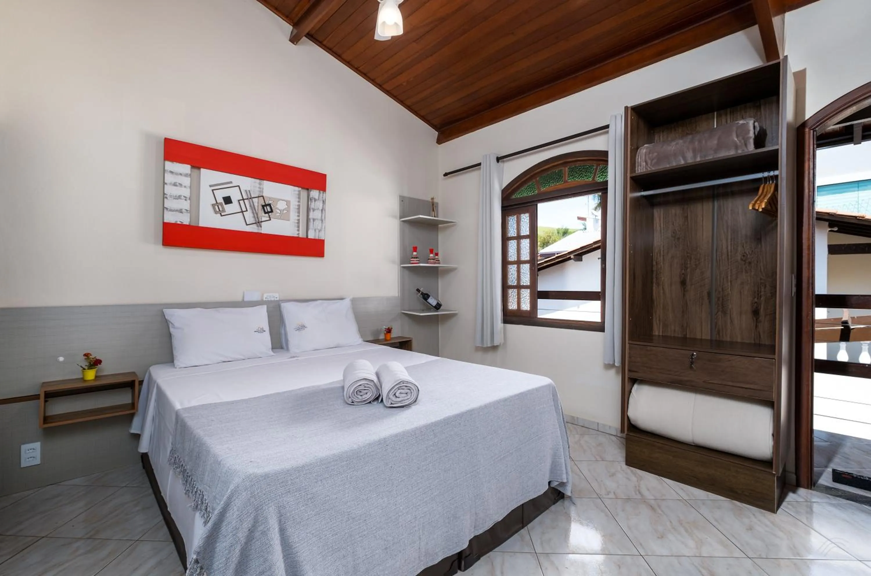 Bed in Pousada Encantos de Socorro