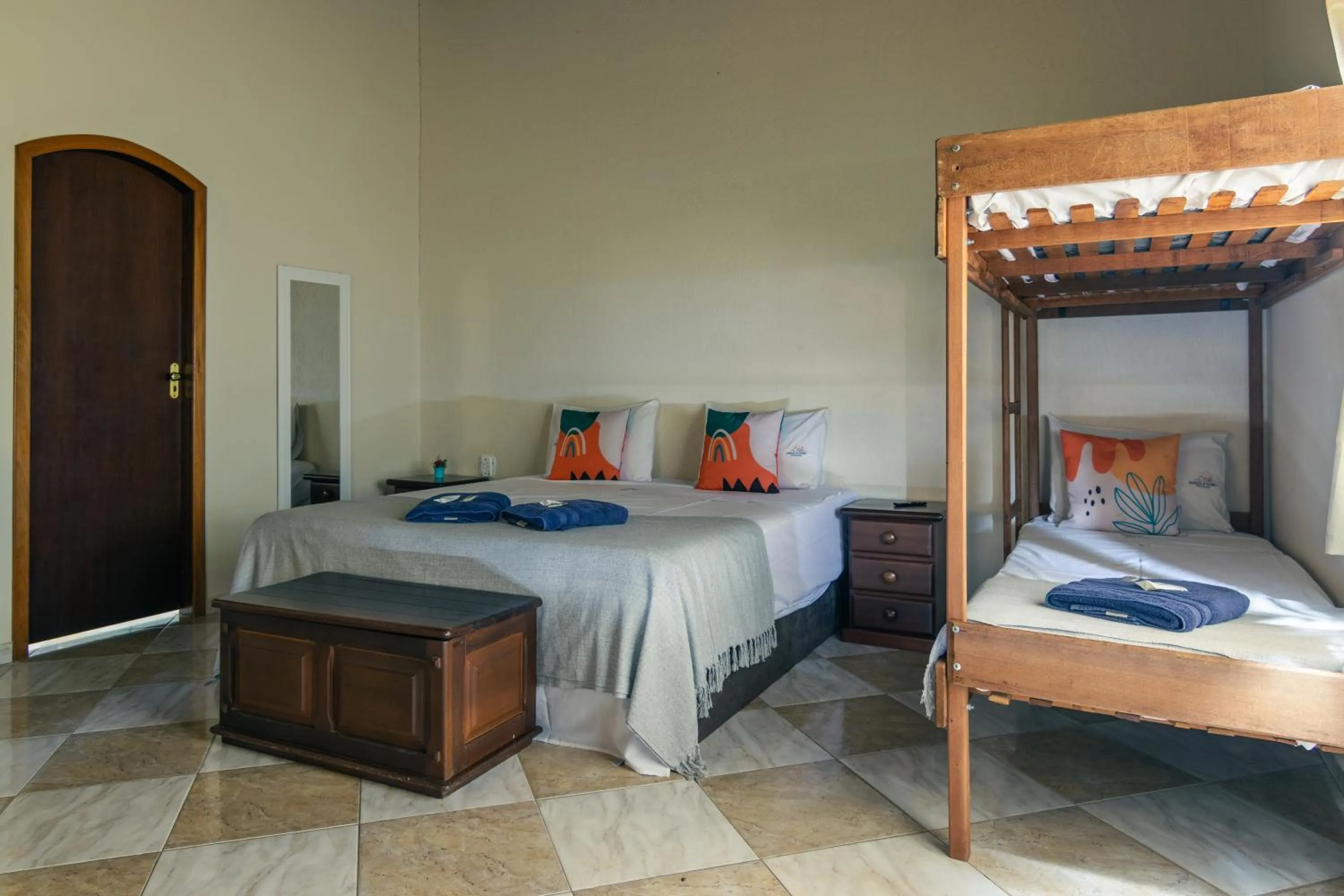 Bed in Pousada Encantos de Socorro