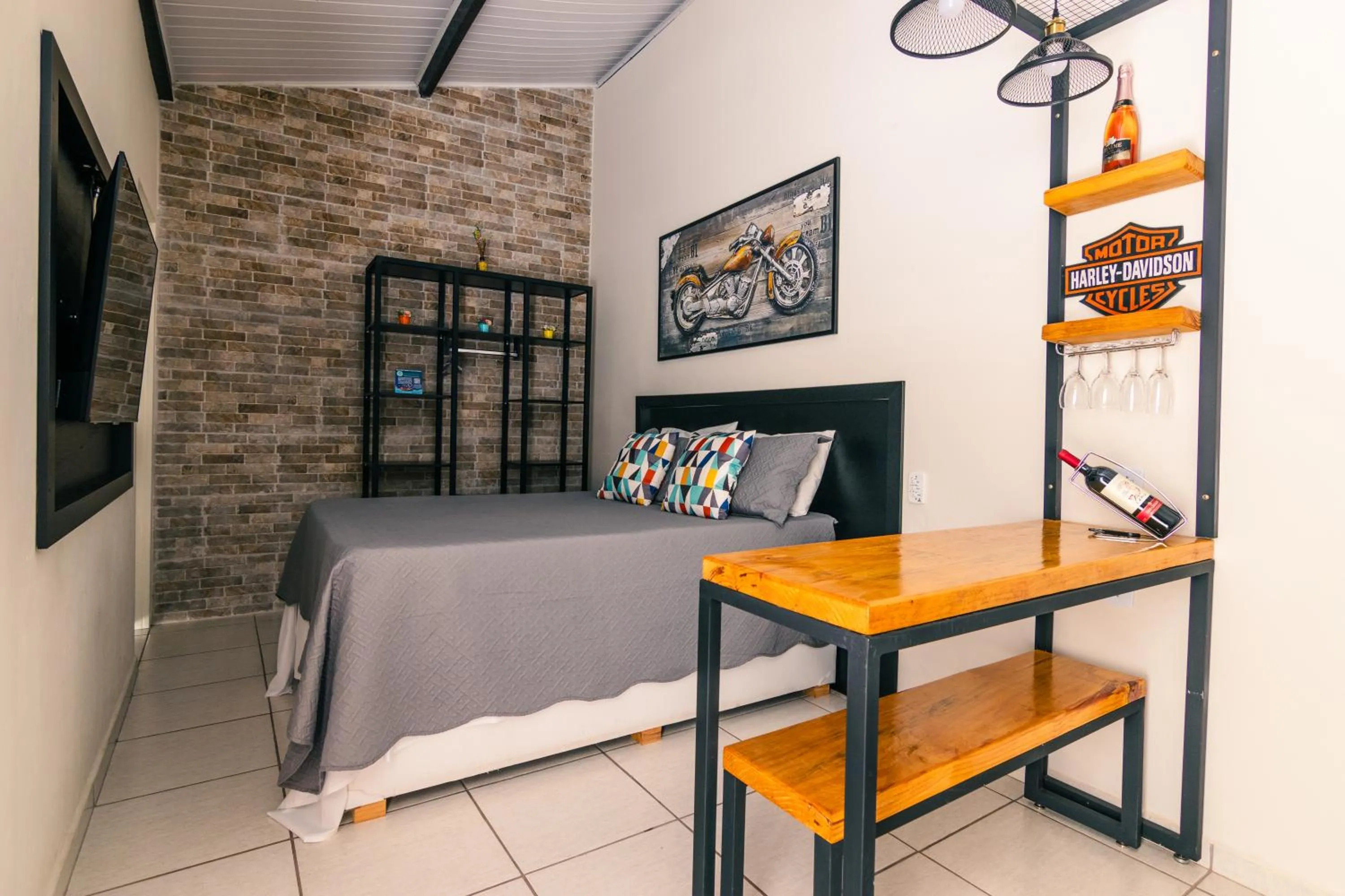 Bed in Pousada Encantos de Socorro