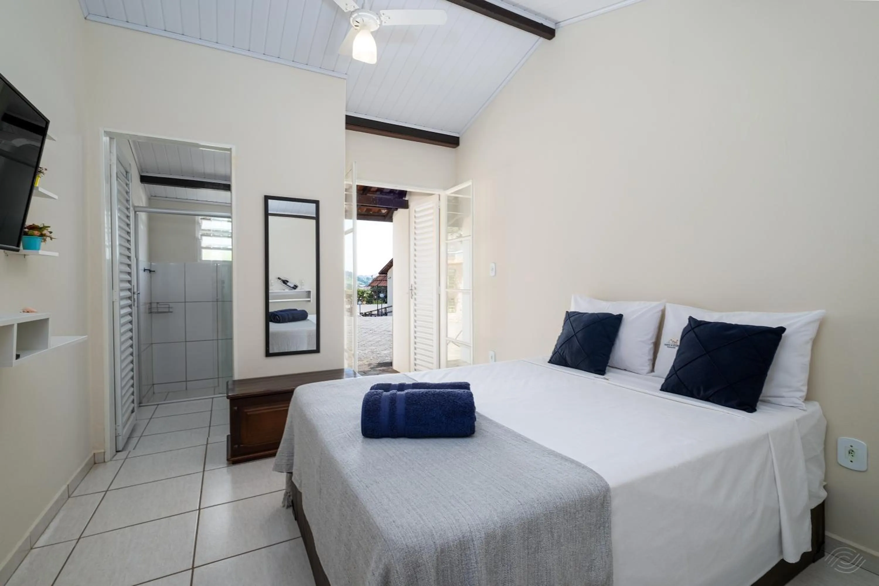 Bed in Pousada Encantos de Socorro