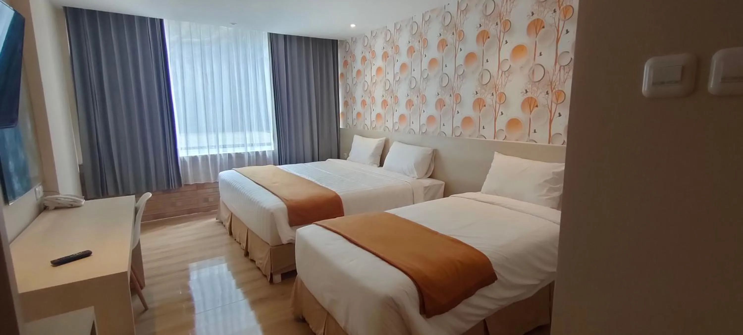 Bed in Hotel Lereng Bromo