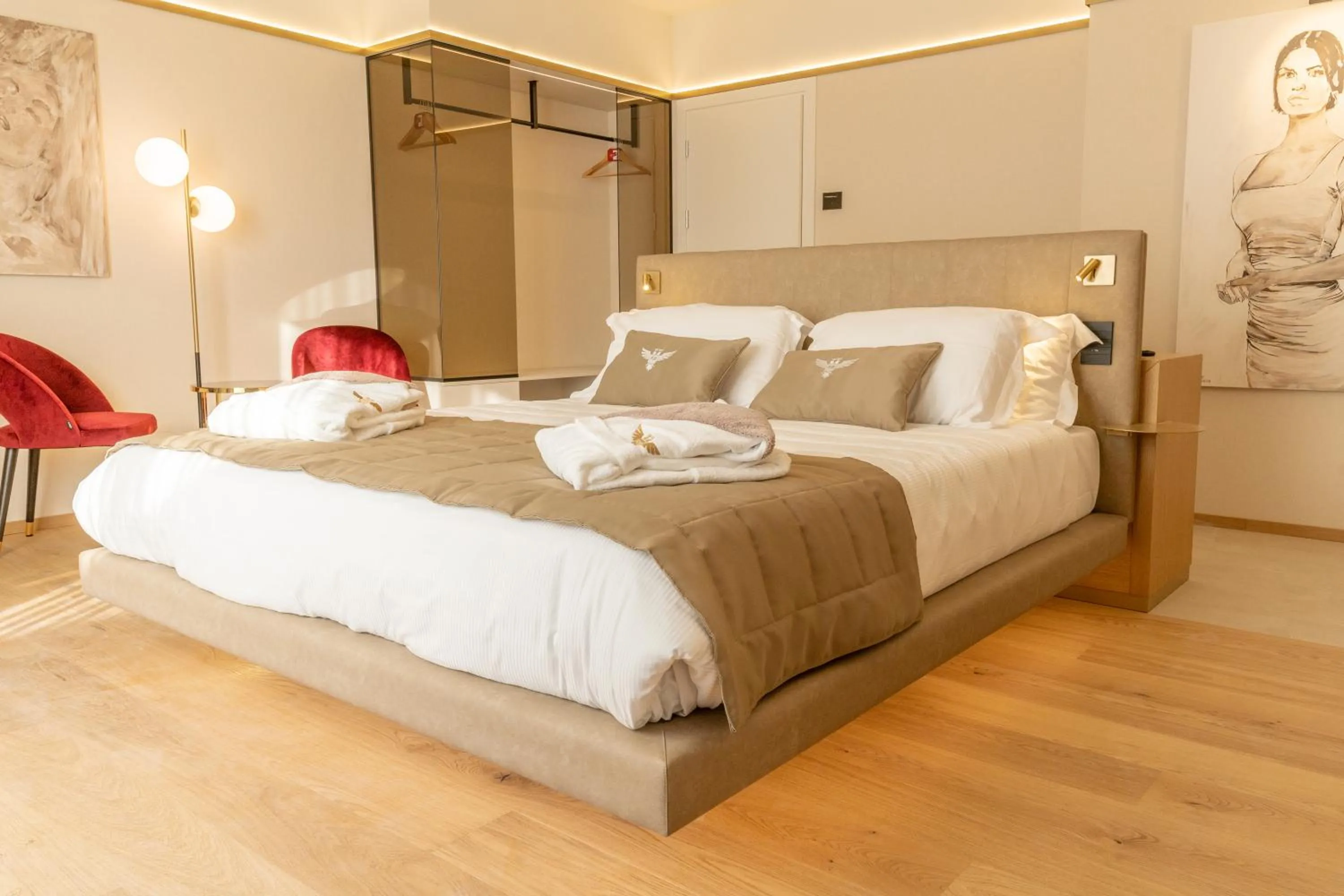 Bed in Relais Forte Benedek Wine & SPA - Adults Only