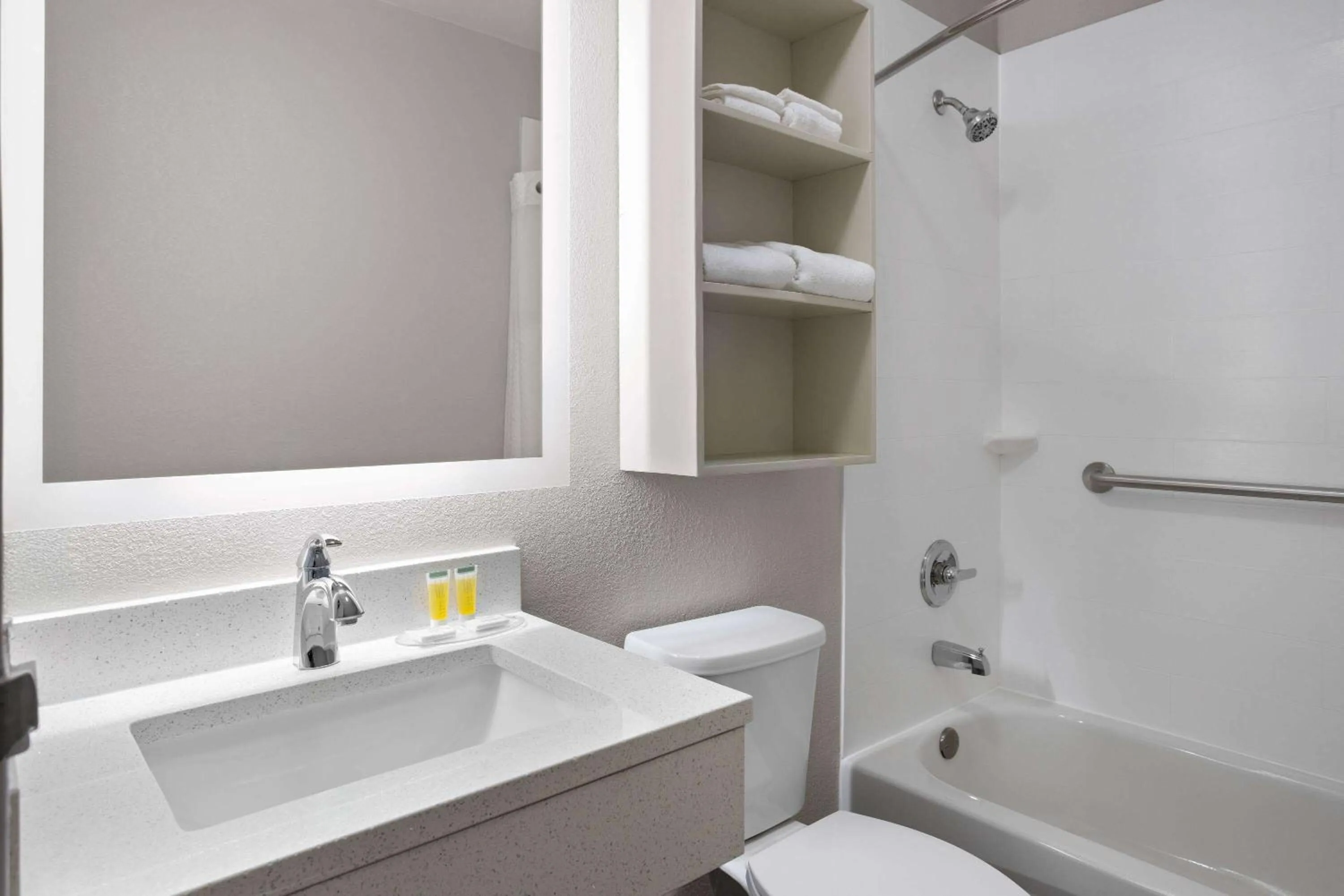 Bathroom in Microtel Inn by Wyndham Raleigh-Durham Airport