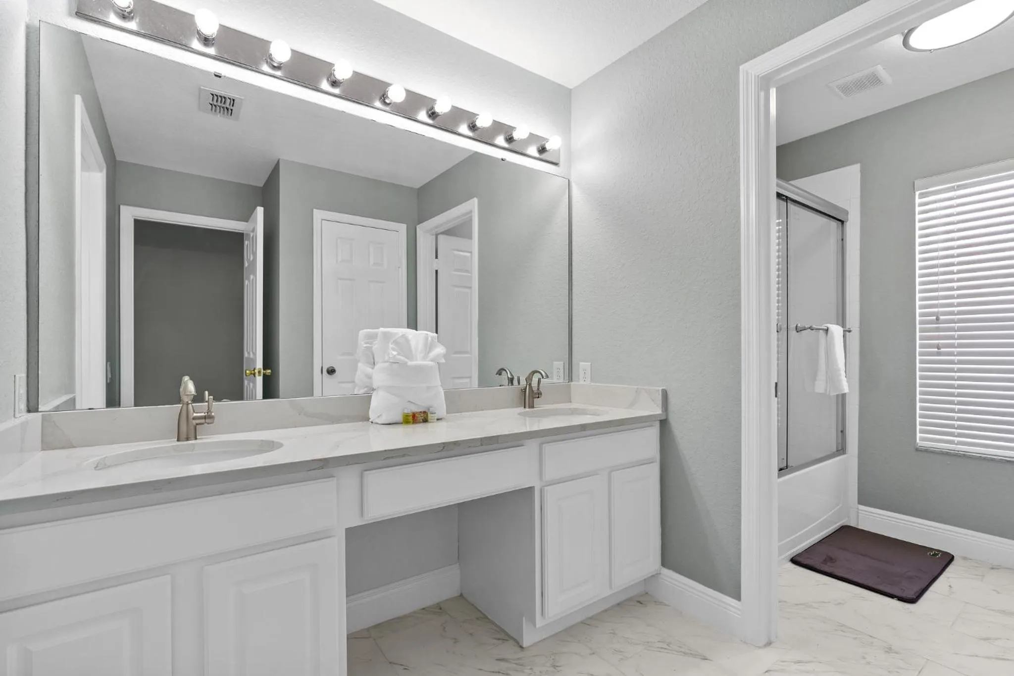 Bathroom in WindsorHills Villa Pool Resort Amenities Minutes to Disney