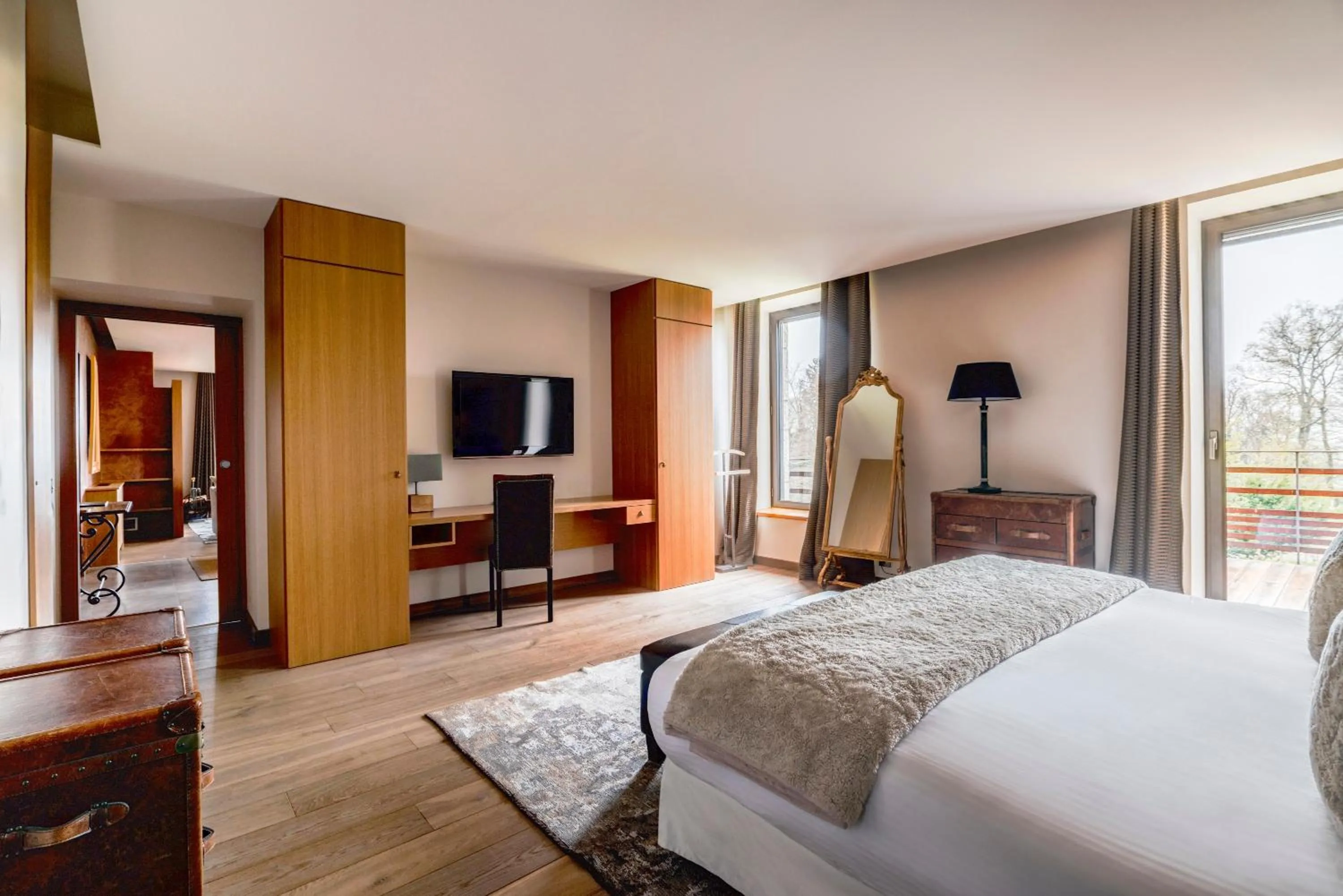 Bed in Château des Avenieres