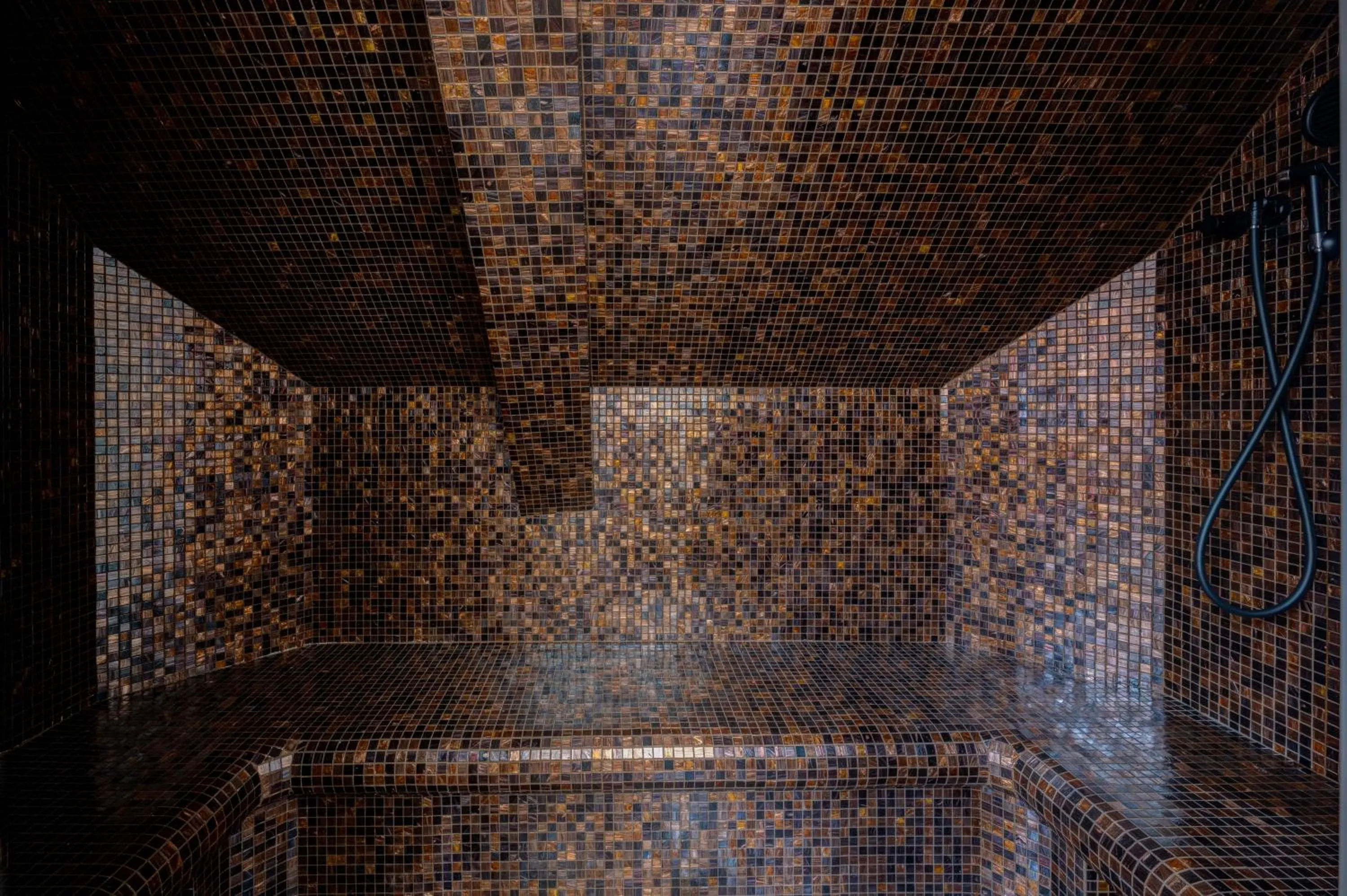 Steam room in Château des Avenieres