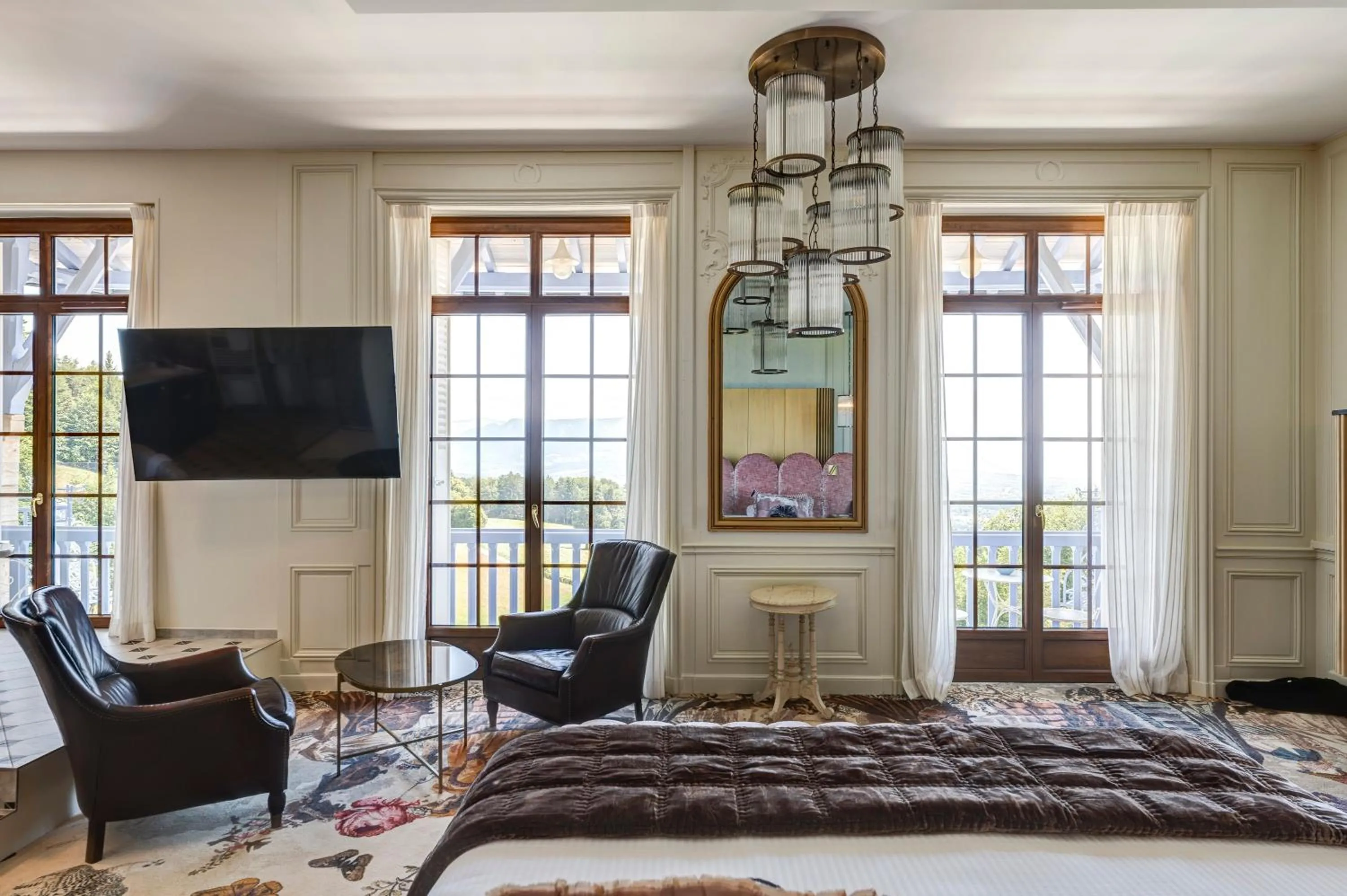 Bed in Château des Avenieres