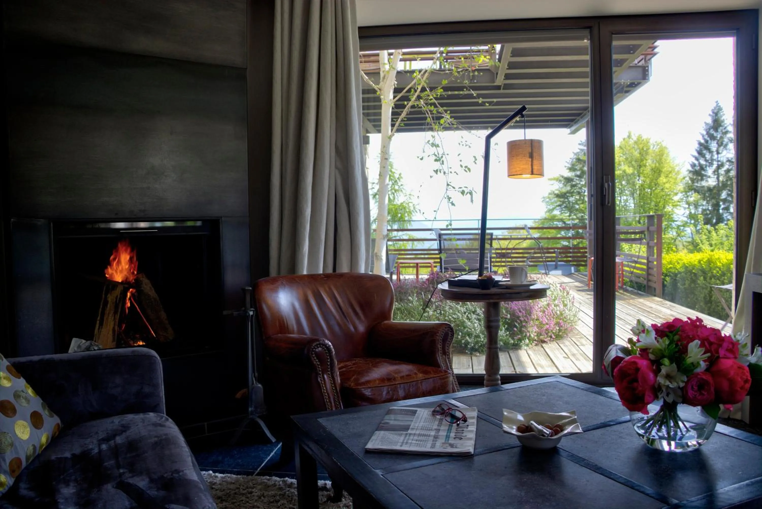 Living room in Château des Avenieres