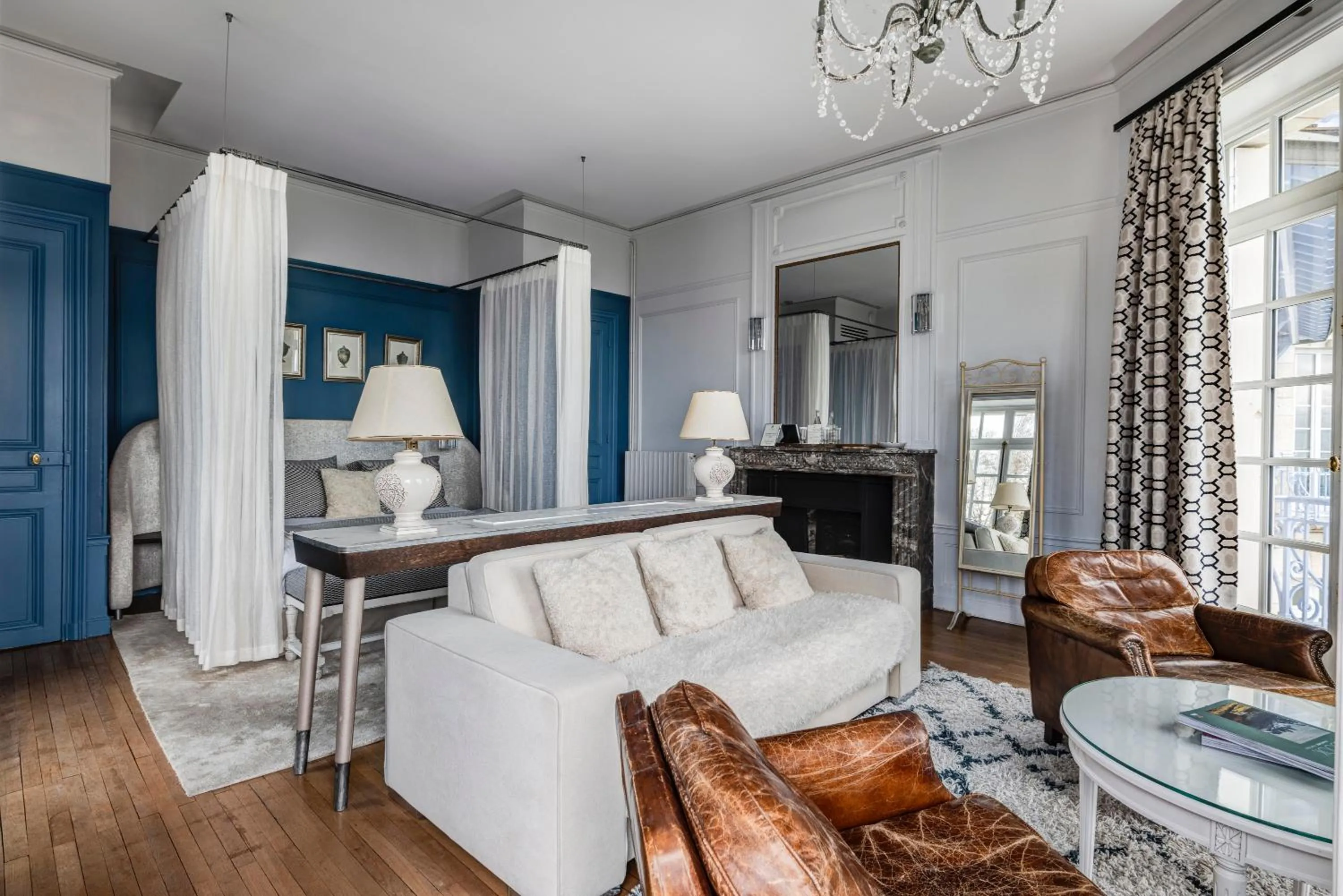 Seating area in Château des Avenieres