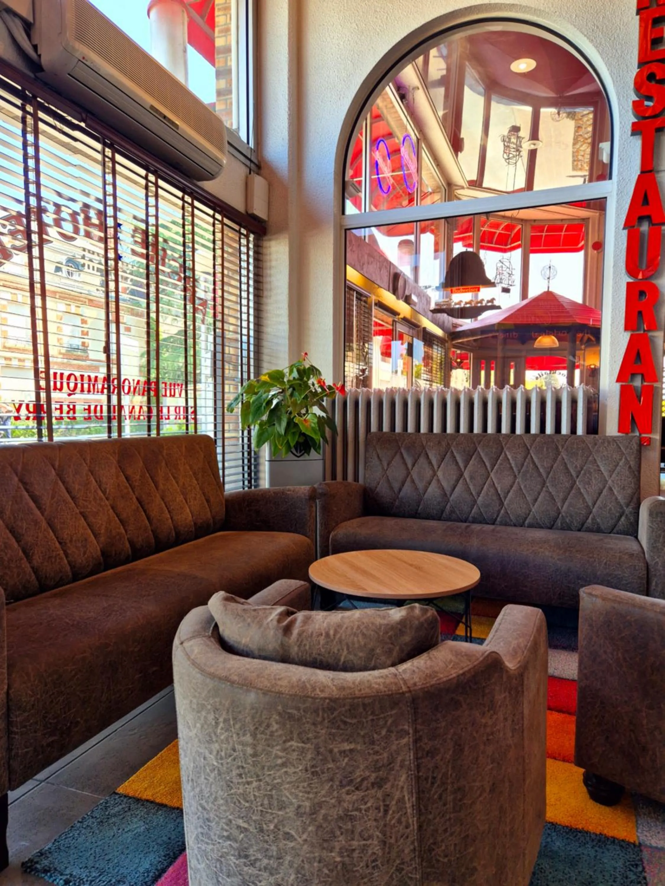 Seating area in Arche Hotel