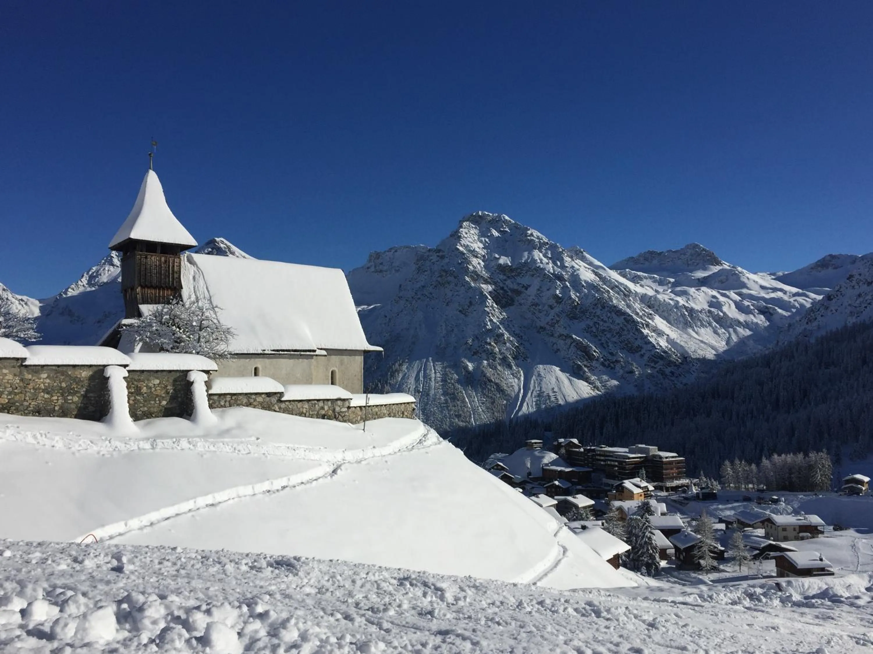 Skiing in Arosa Kulm Hotel & Alpin Spa