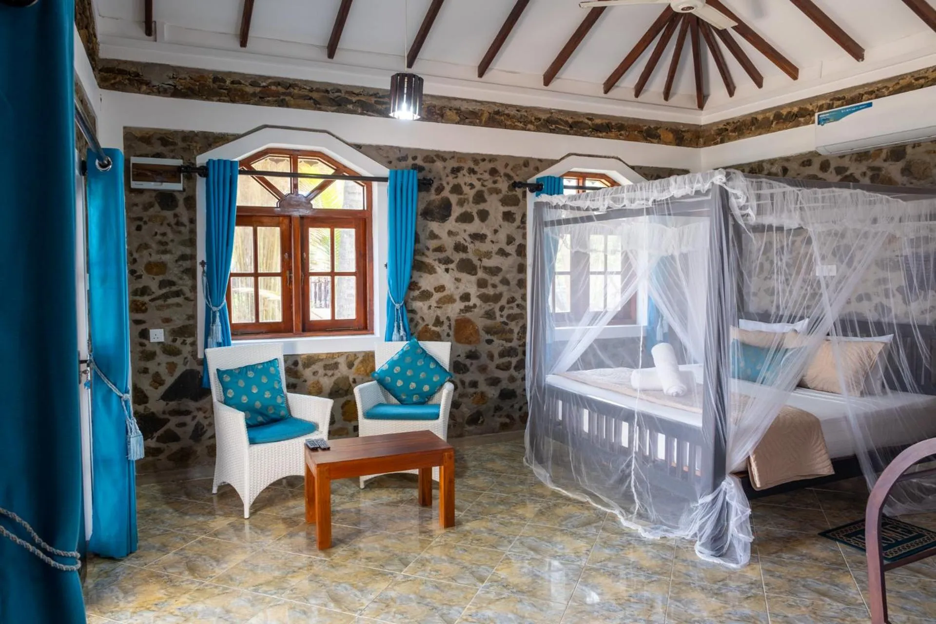 Bed in Serenity Beach Cabanas