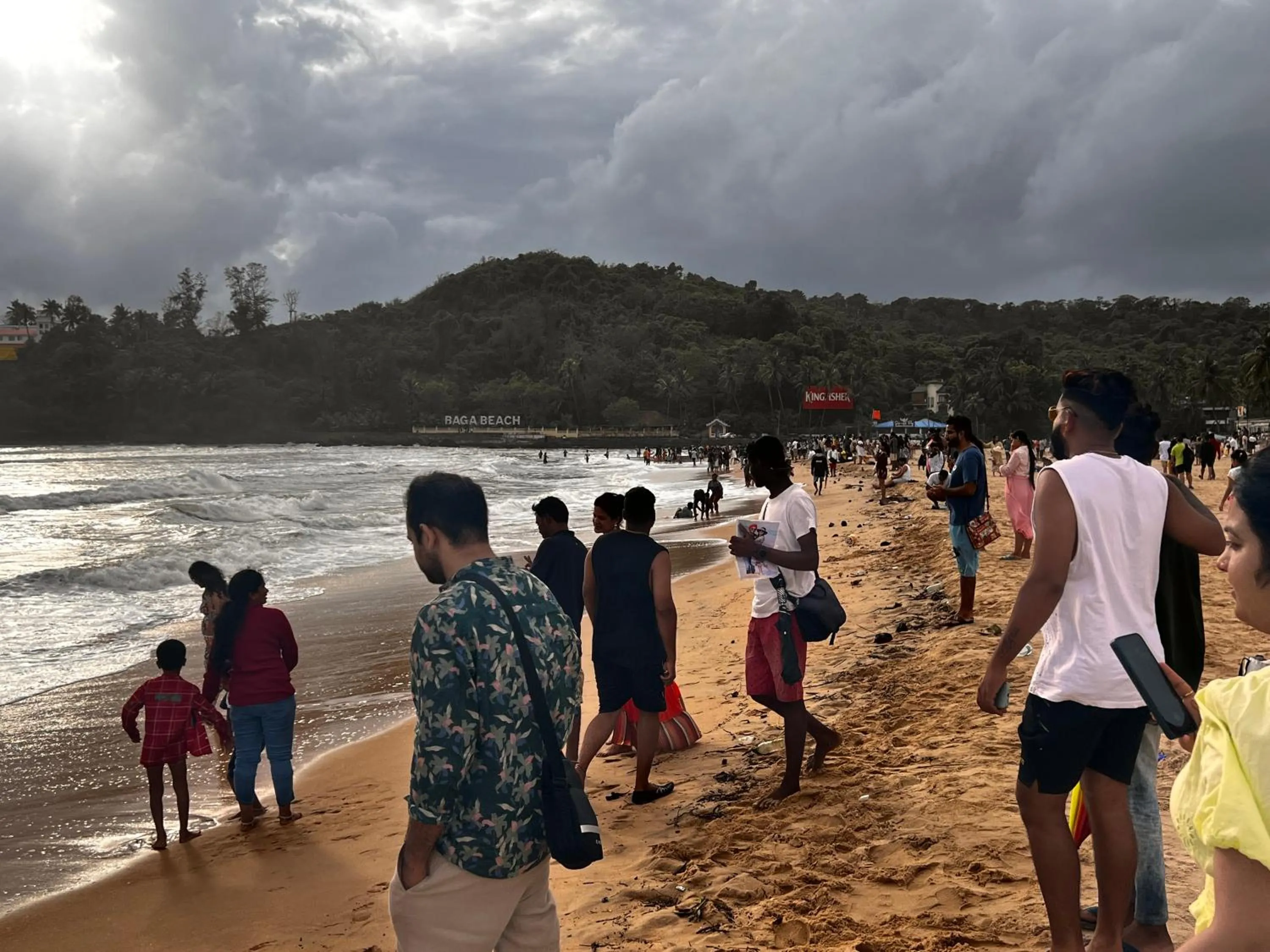 People in Baga Beach Myron