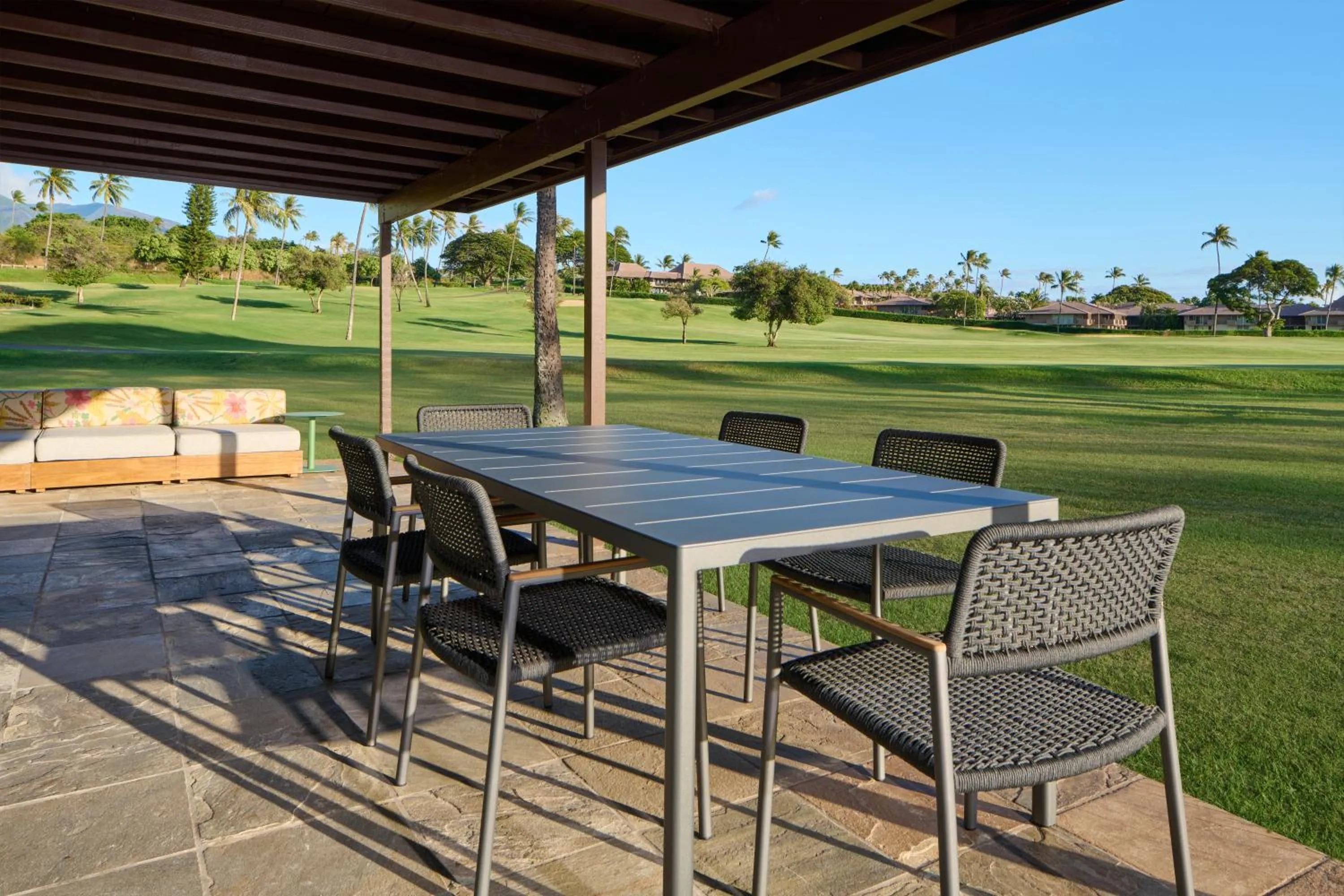 Patio in Royal Lahaina Resort & Bungalows