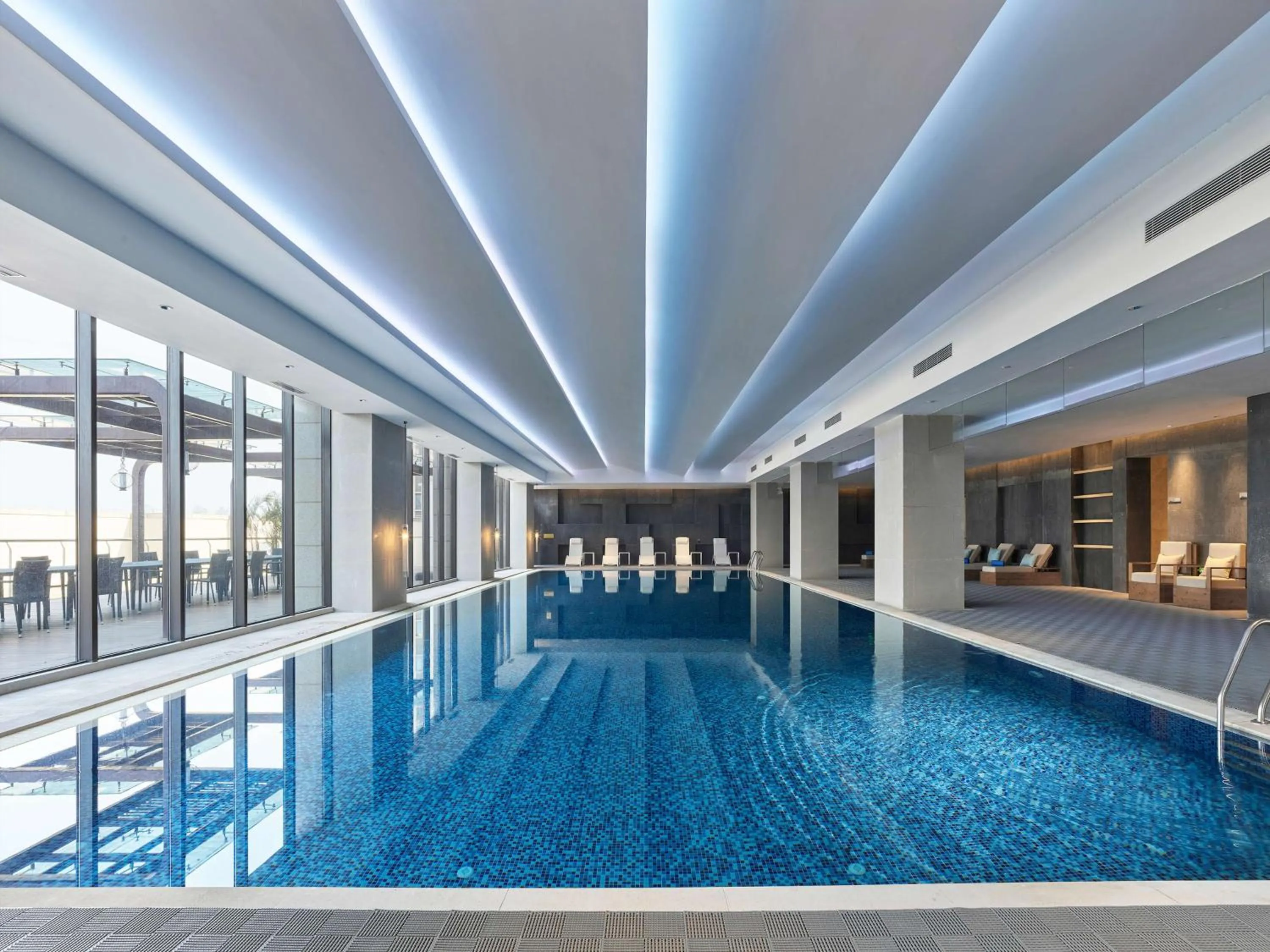 Pool view in Doubletree By Hilton Quzhou