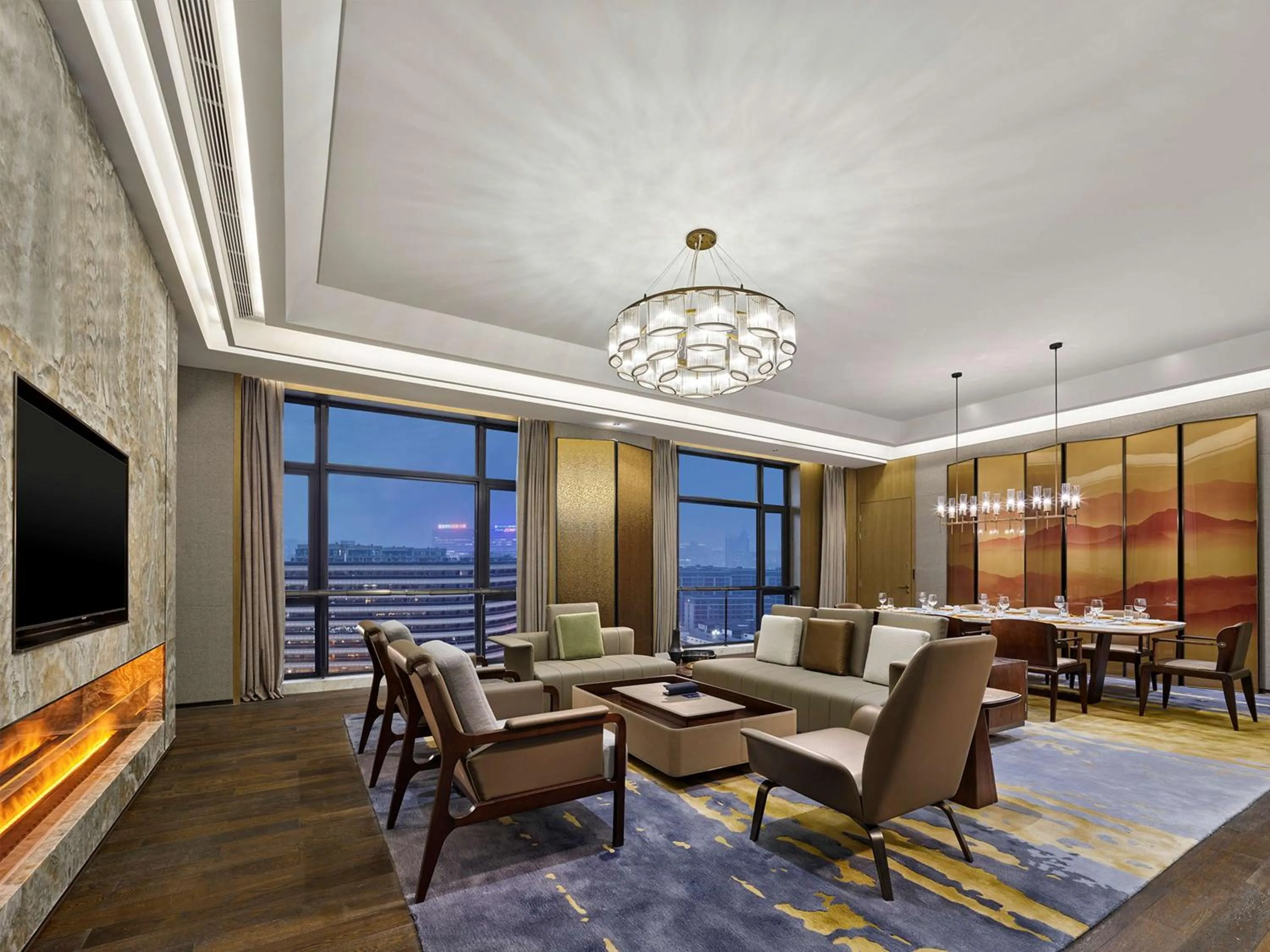 Living room in Doubletree By Hilton Quzhou