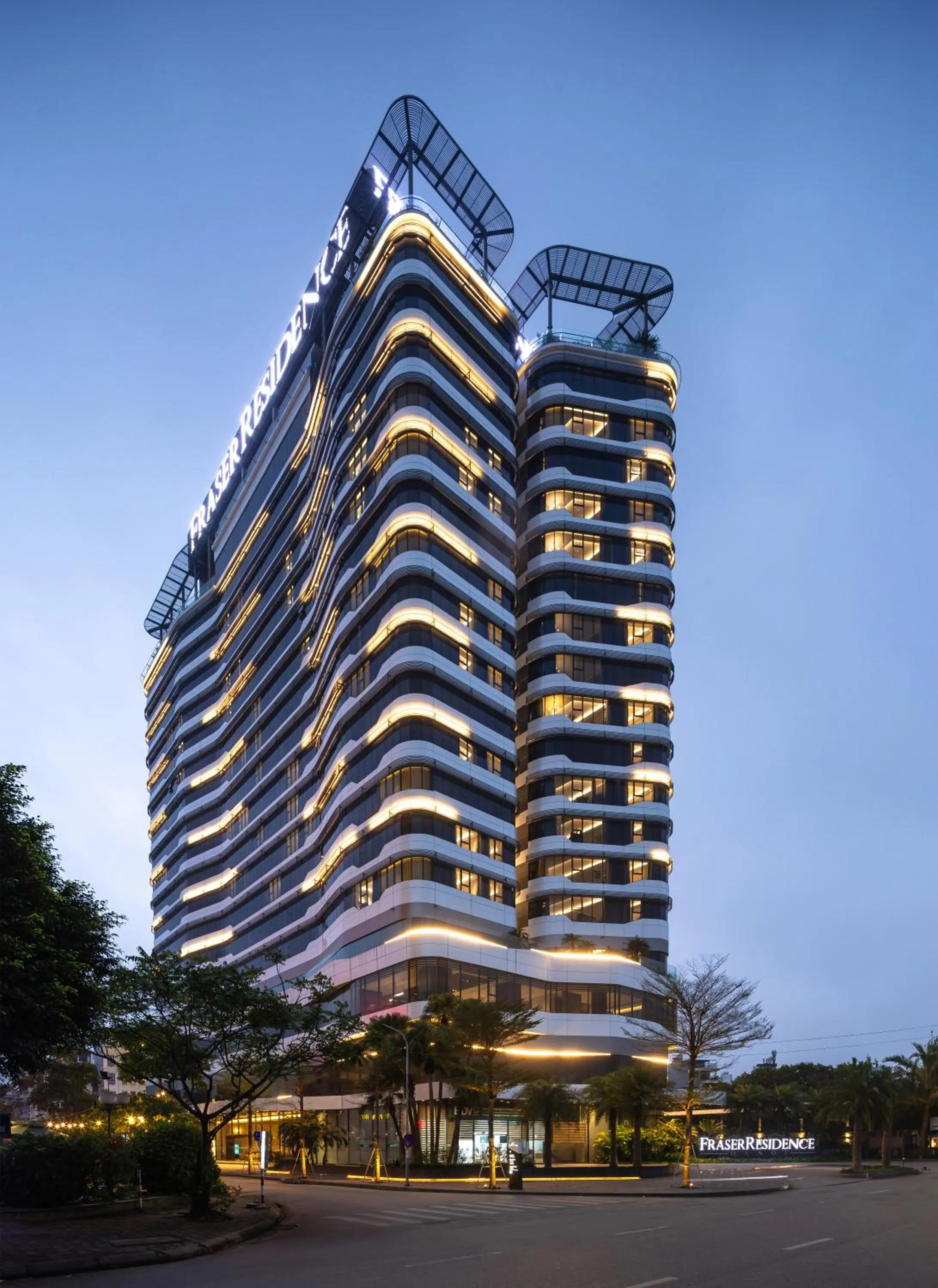 Property building in Fraser Residence Hanoi