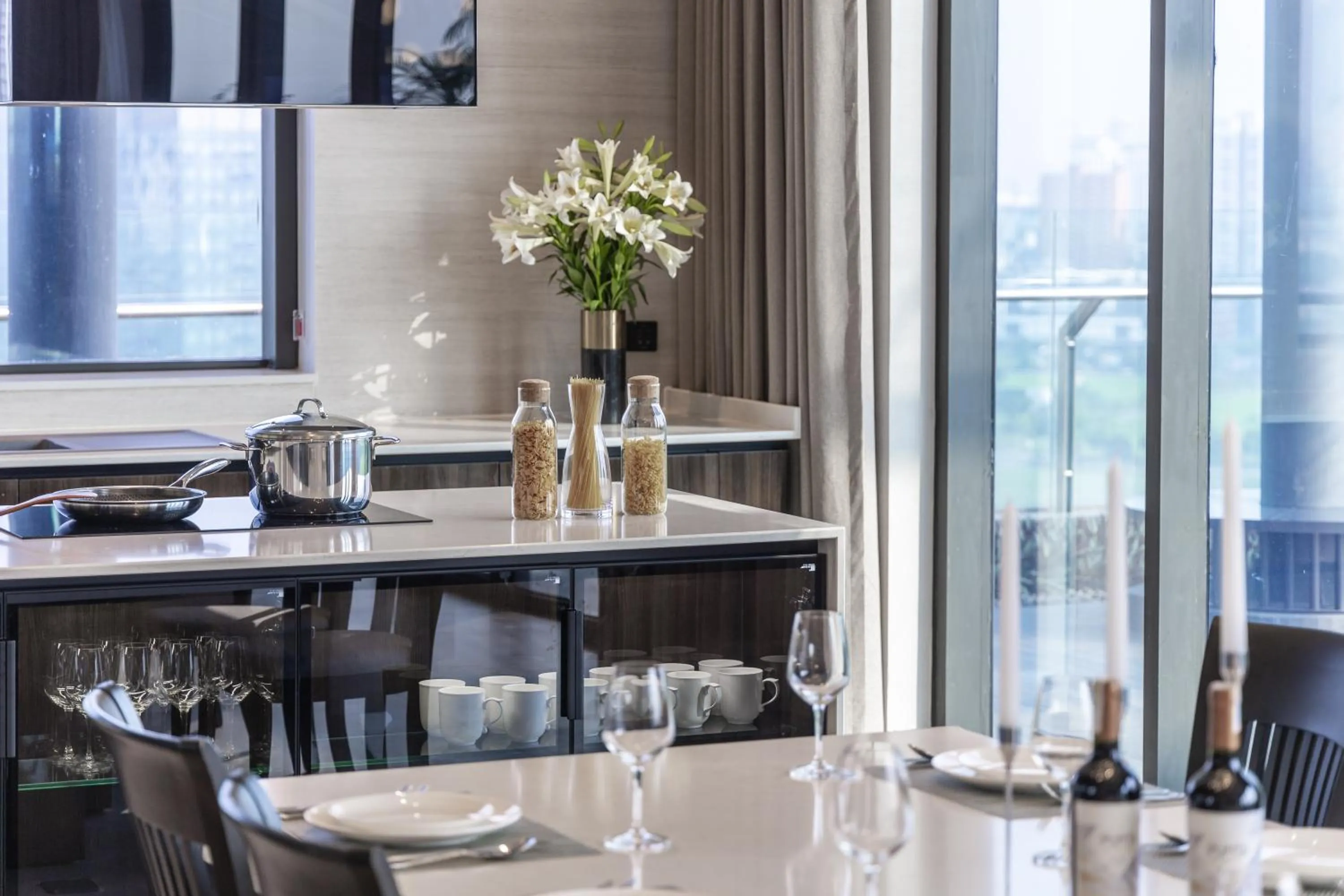 kitchen in Fraser Residence Hanoi