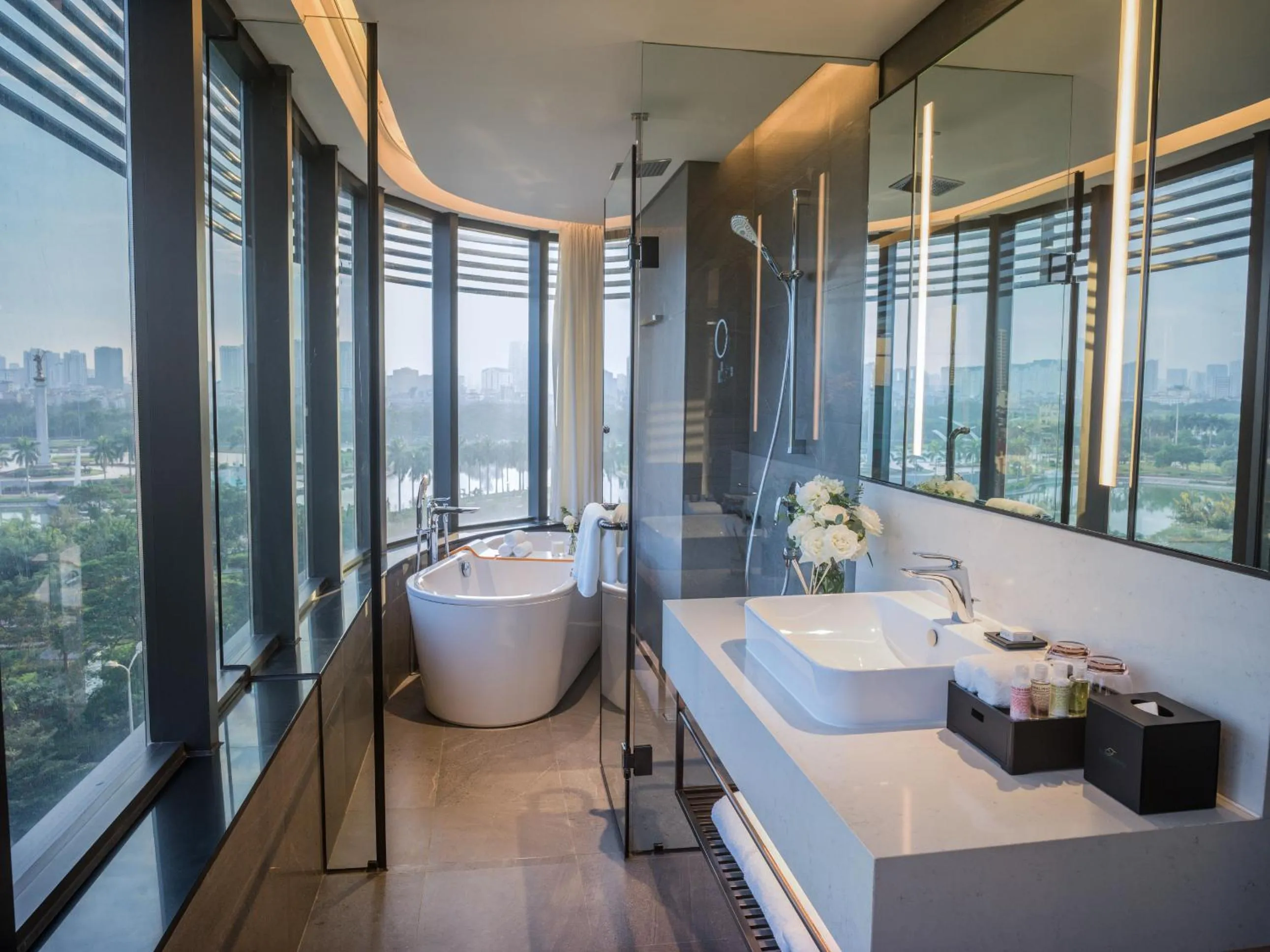 Bathroom in Fraser Residence Hanoi