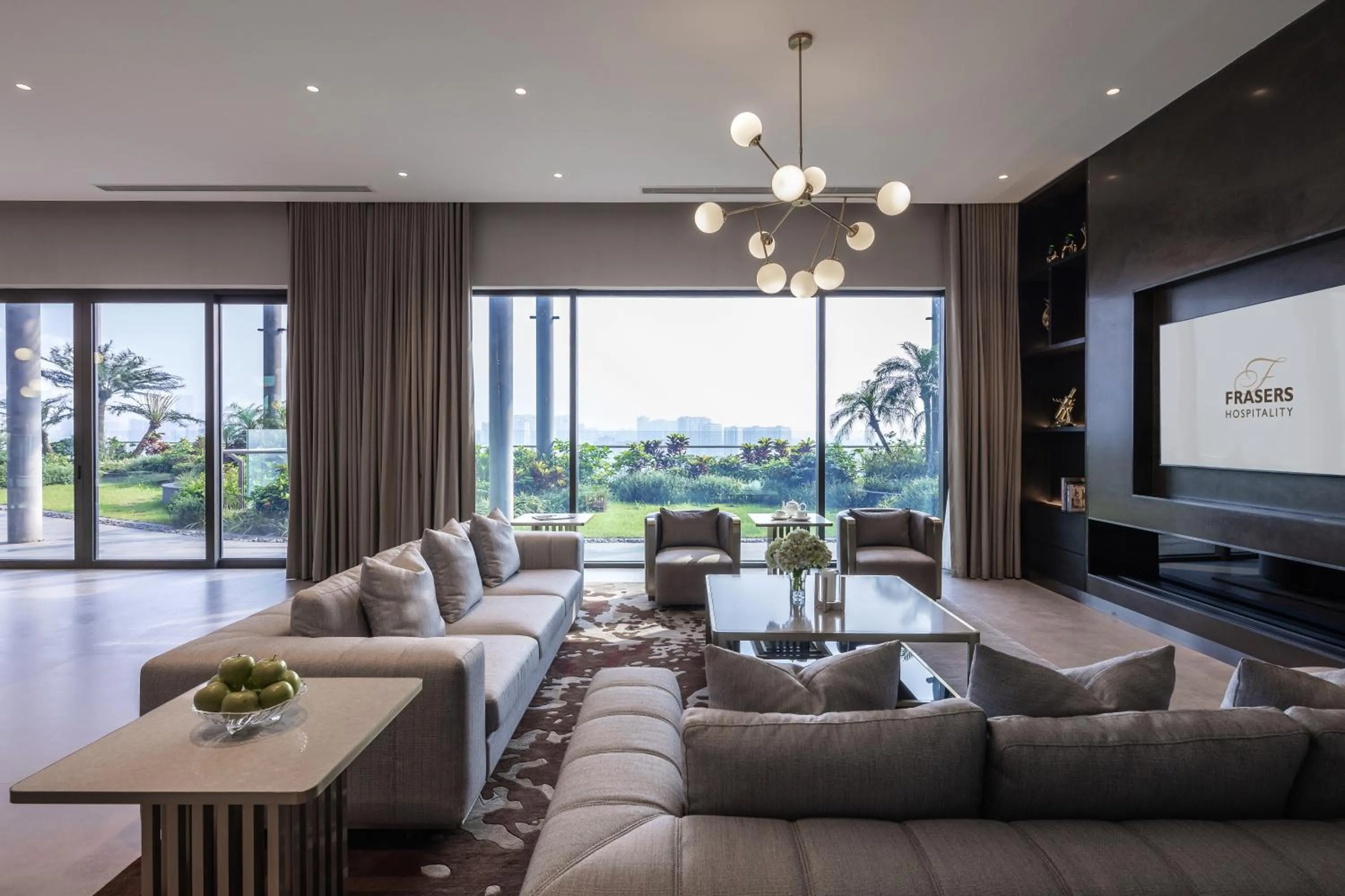 Living room in Fraser Residence Hanoi