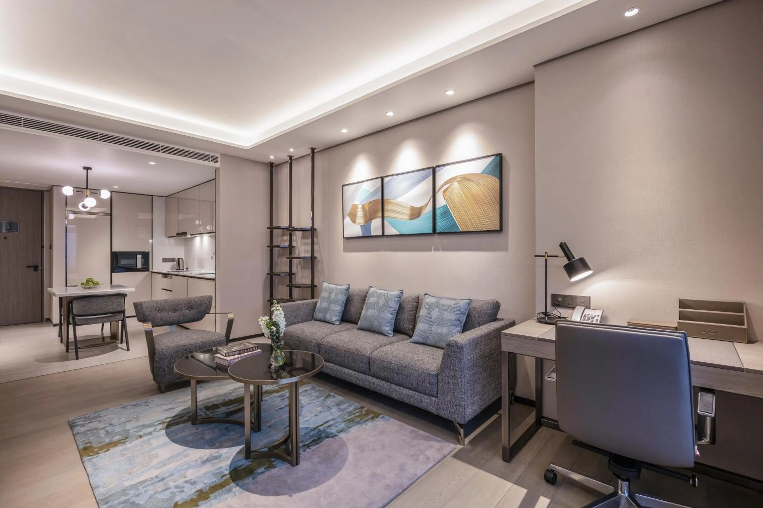 Living room in Fraser Residence Hanoi