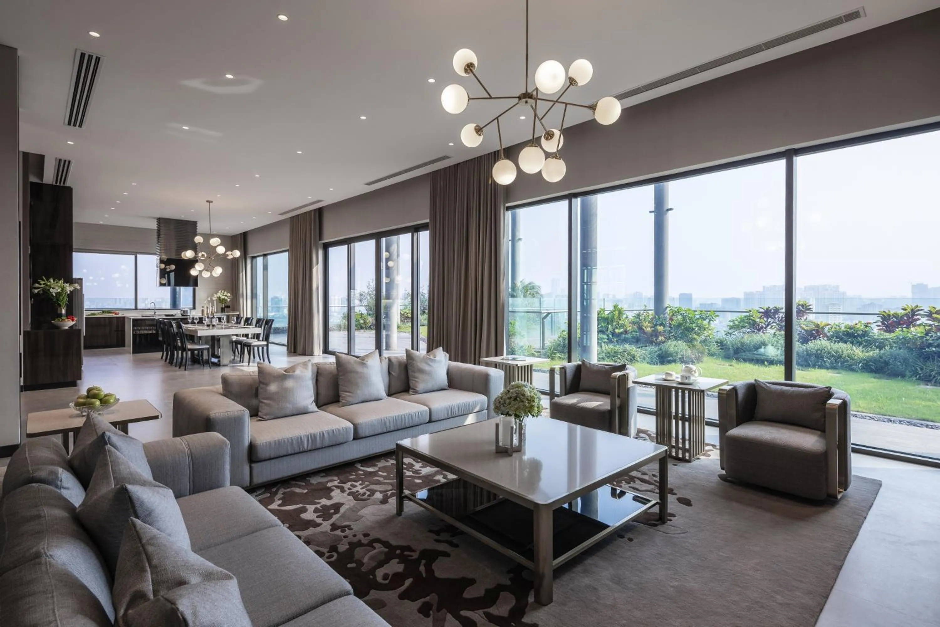 Living room in Fraser Residence Hanoi