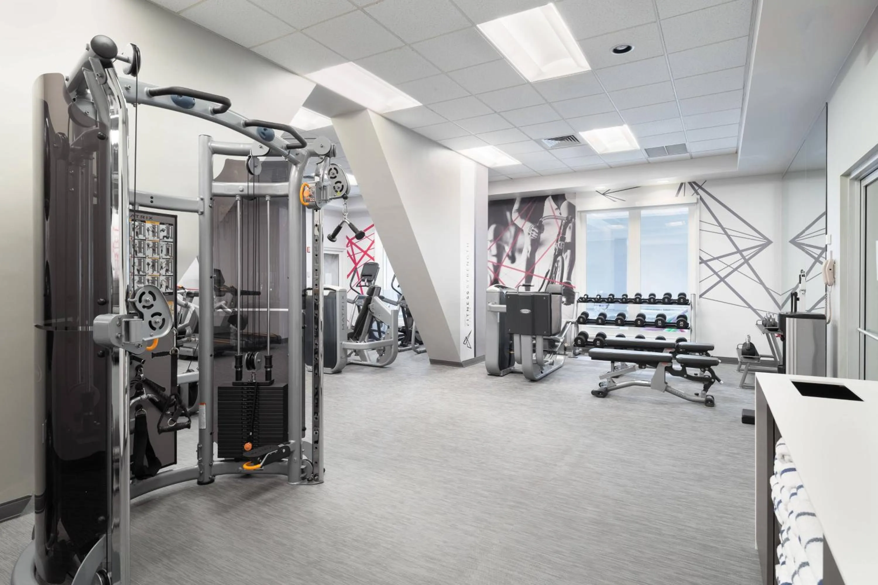 Fitness centre/facilities in Mystic Marriott Hotel and Spa