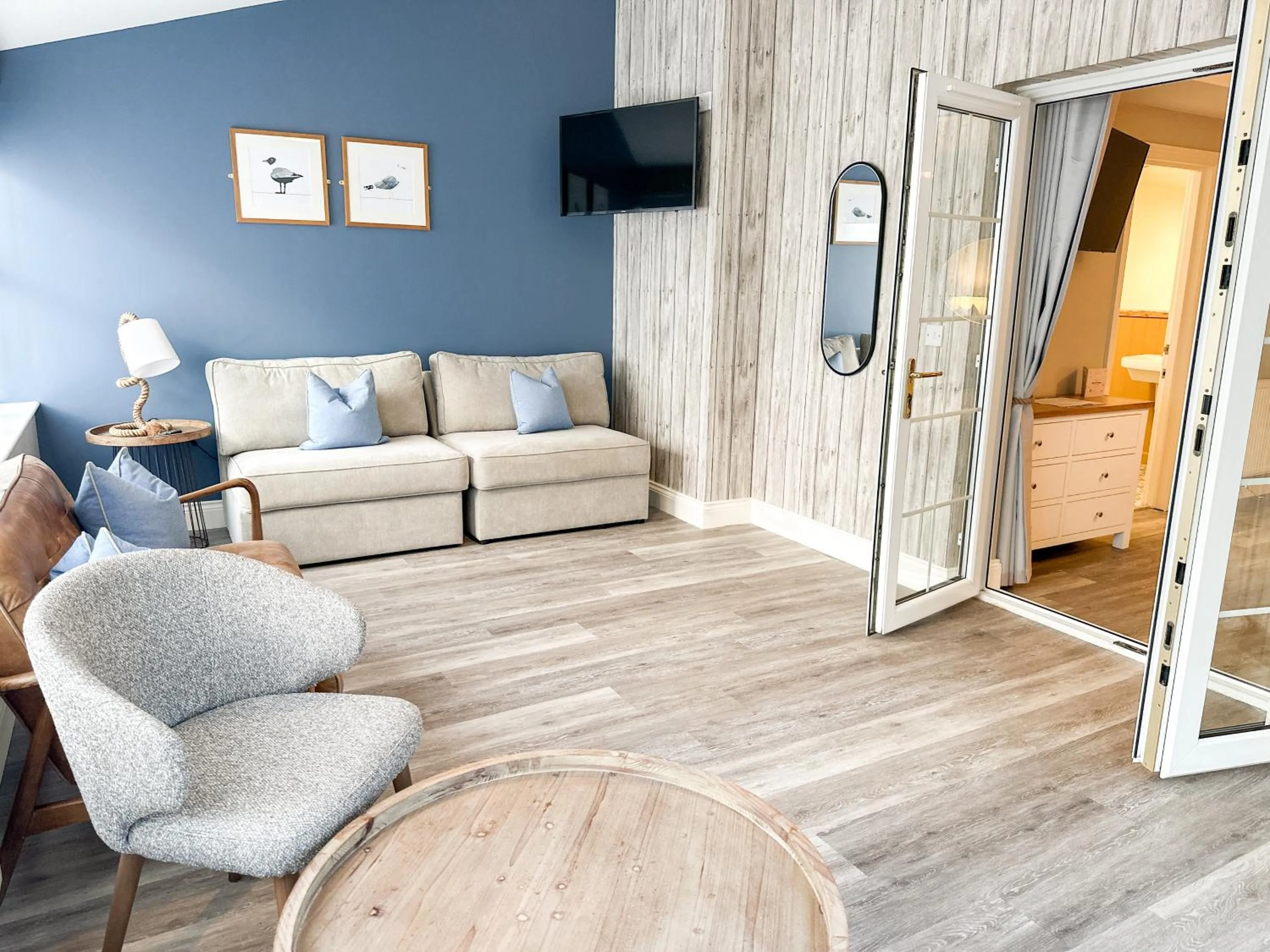 Bed in Beach House Hotel