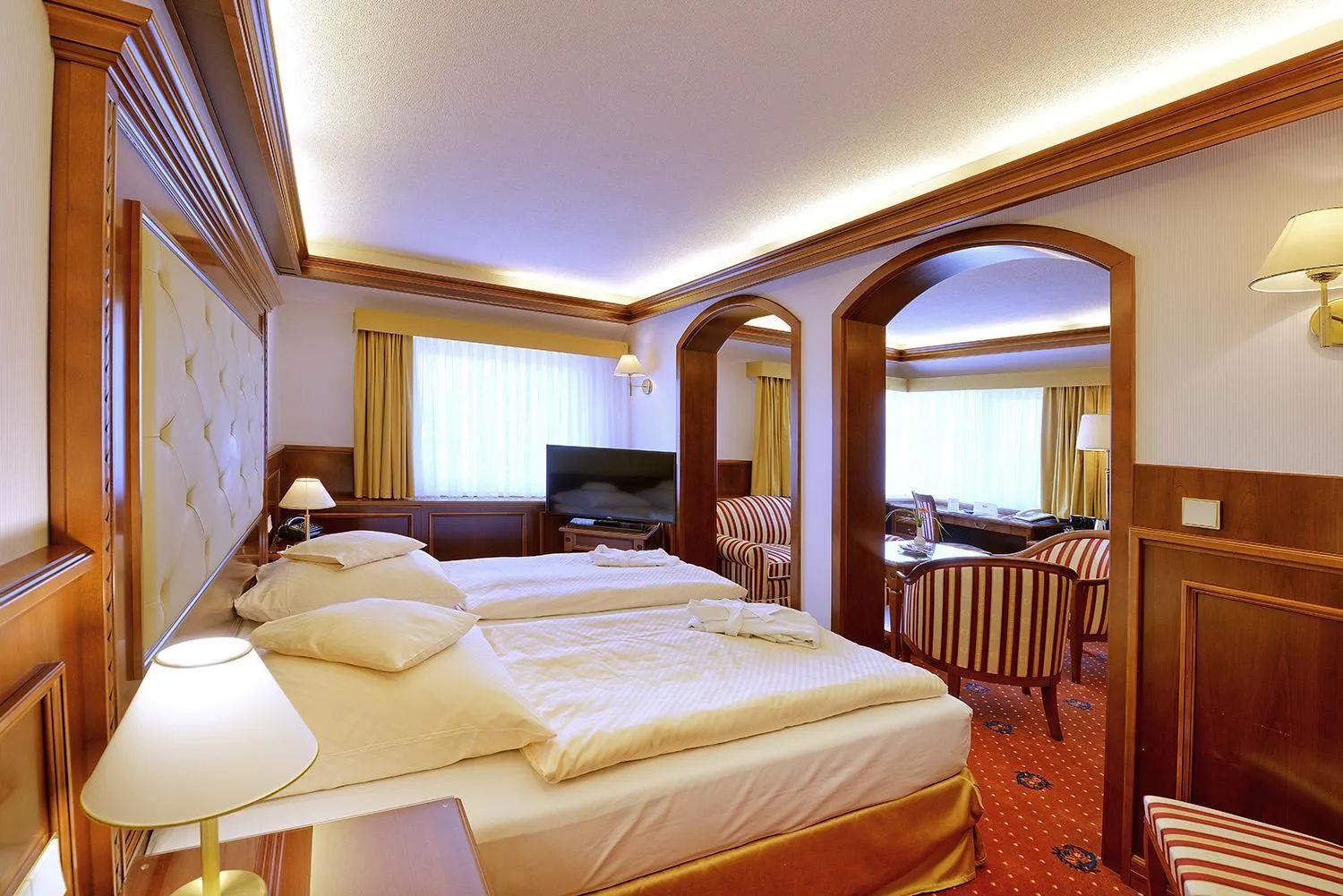 Photo of the whole room, Bed in Parkhotel Stader Hof