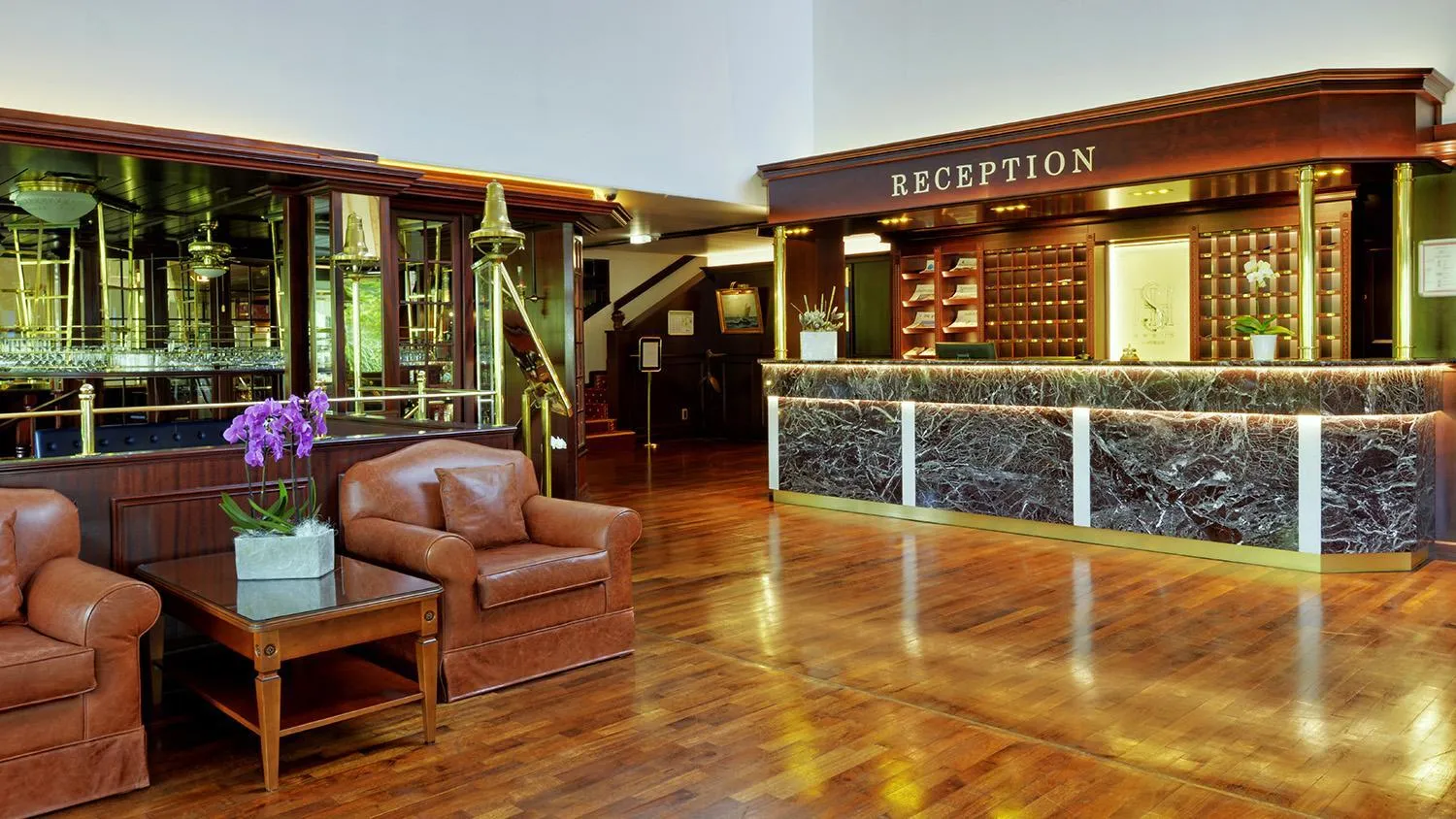 Lobby or reception in Parkhotel Stader Hof
