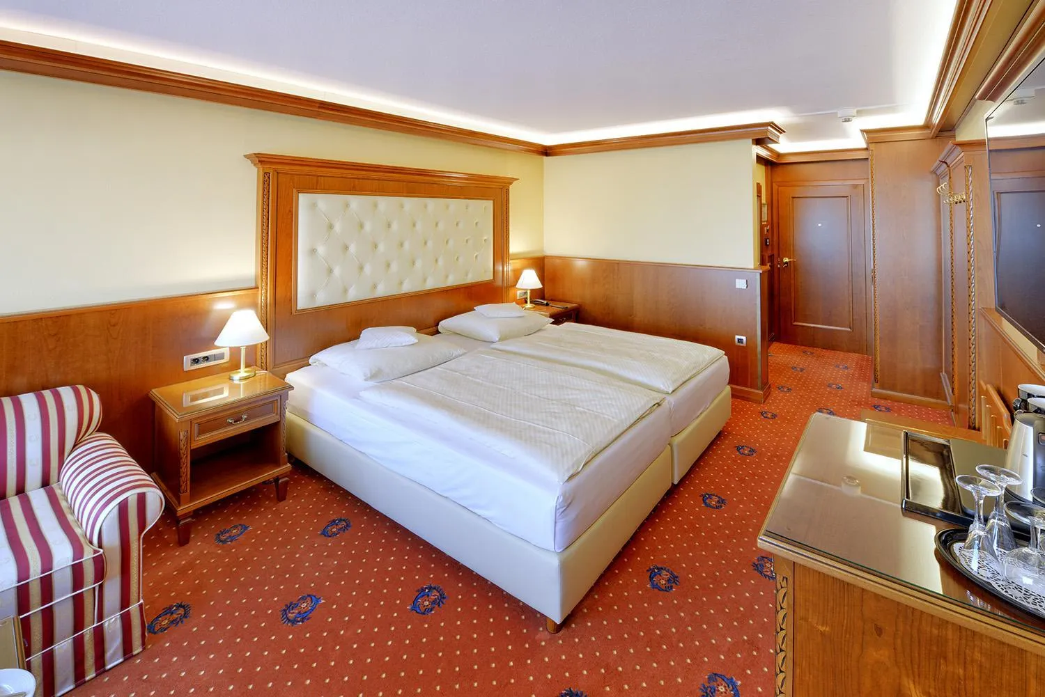 Photo of the whole room, Bed in Parkhotel Stader Hof
