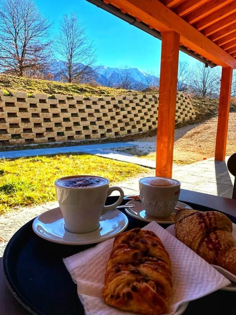 Italian breakfast in Albergo Diffuso Borgo Retrosi di Amatrice