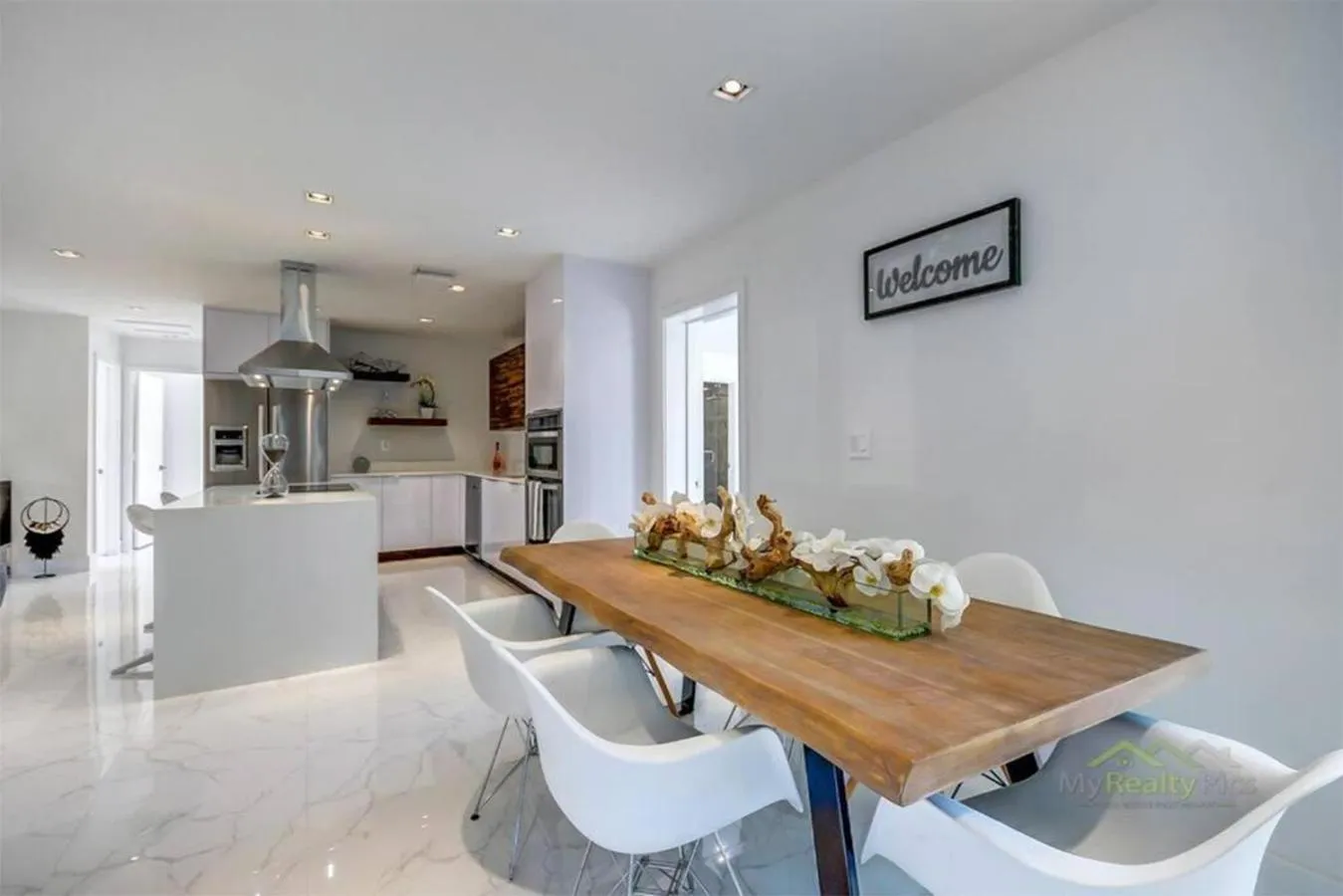 Dining area in Magical Miami Retreat with Heated Pool, Mini Golf, and Basketball Court L19