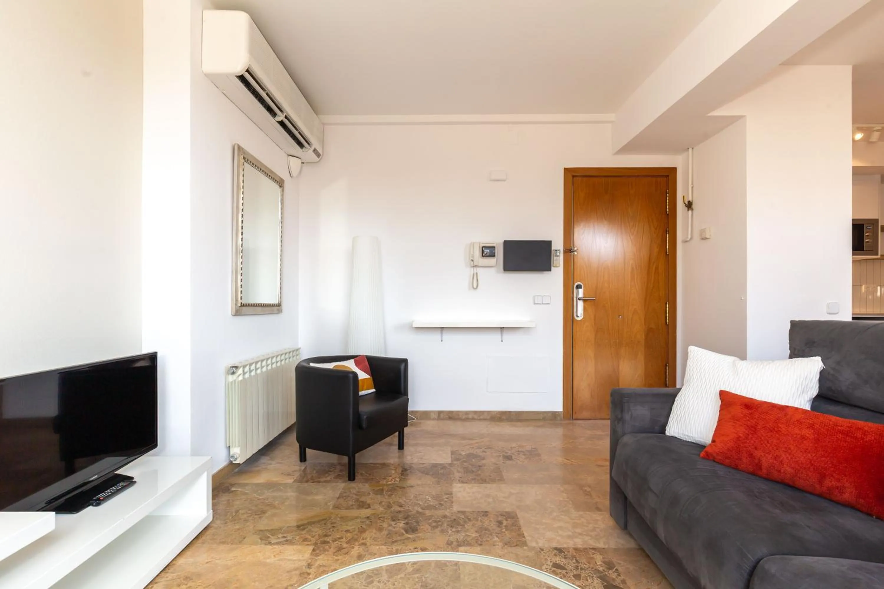 Seating area in Picasso Suites