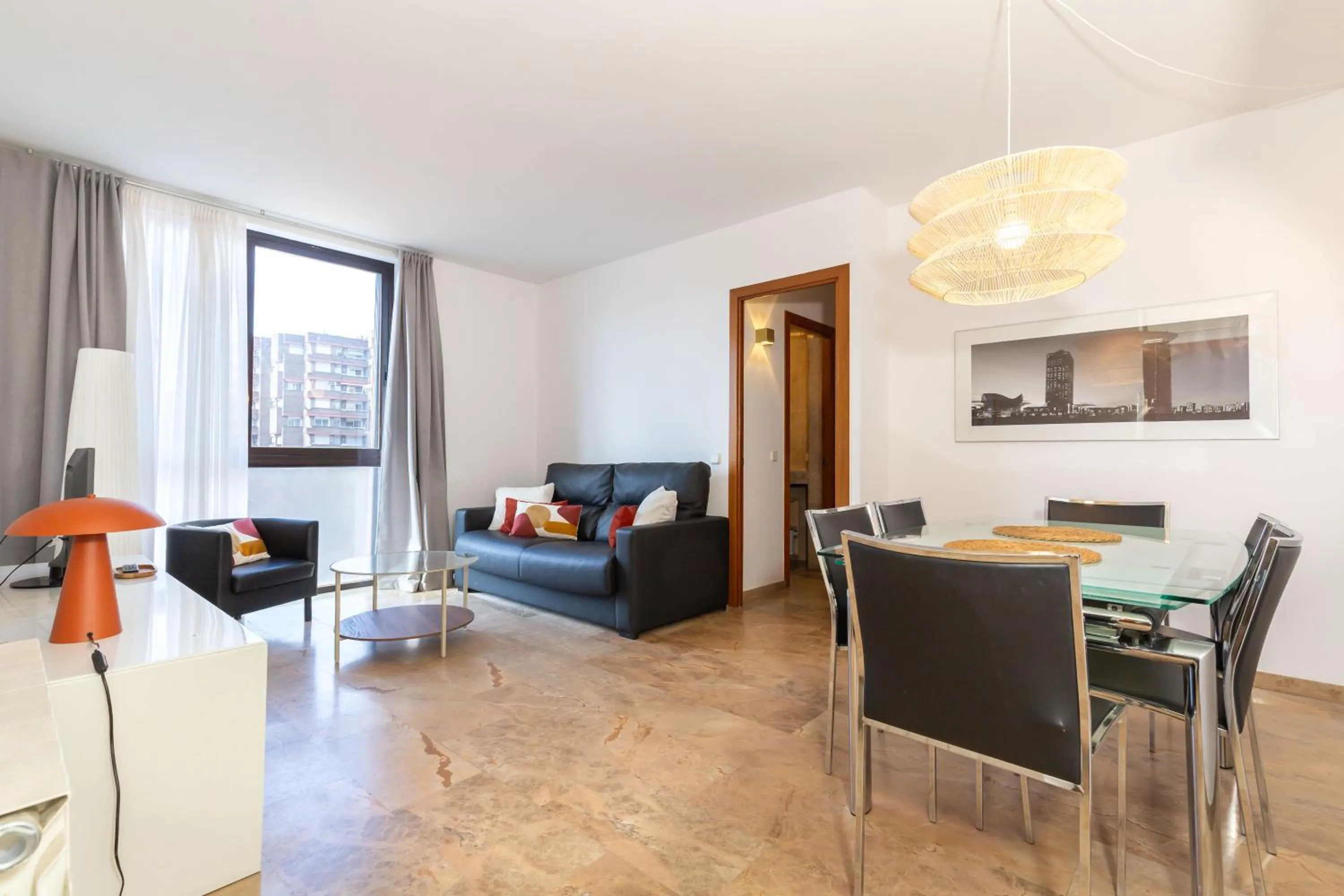 Seating area in Picasso Suites