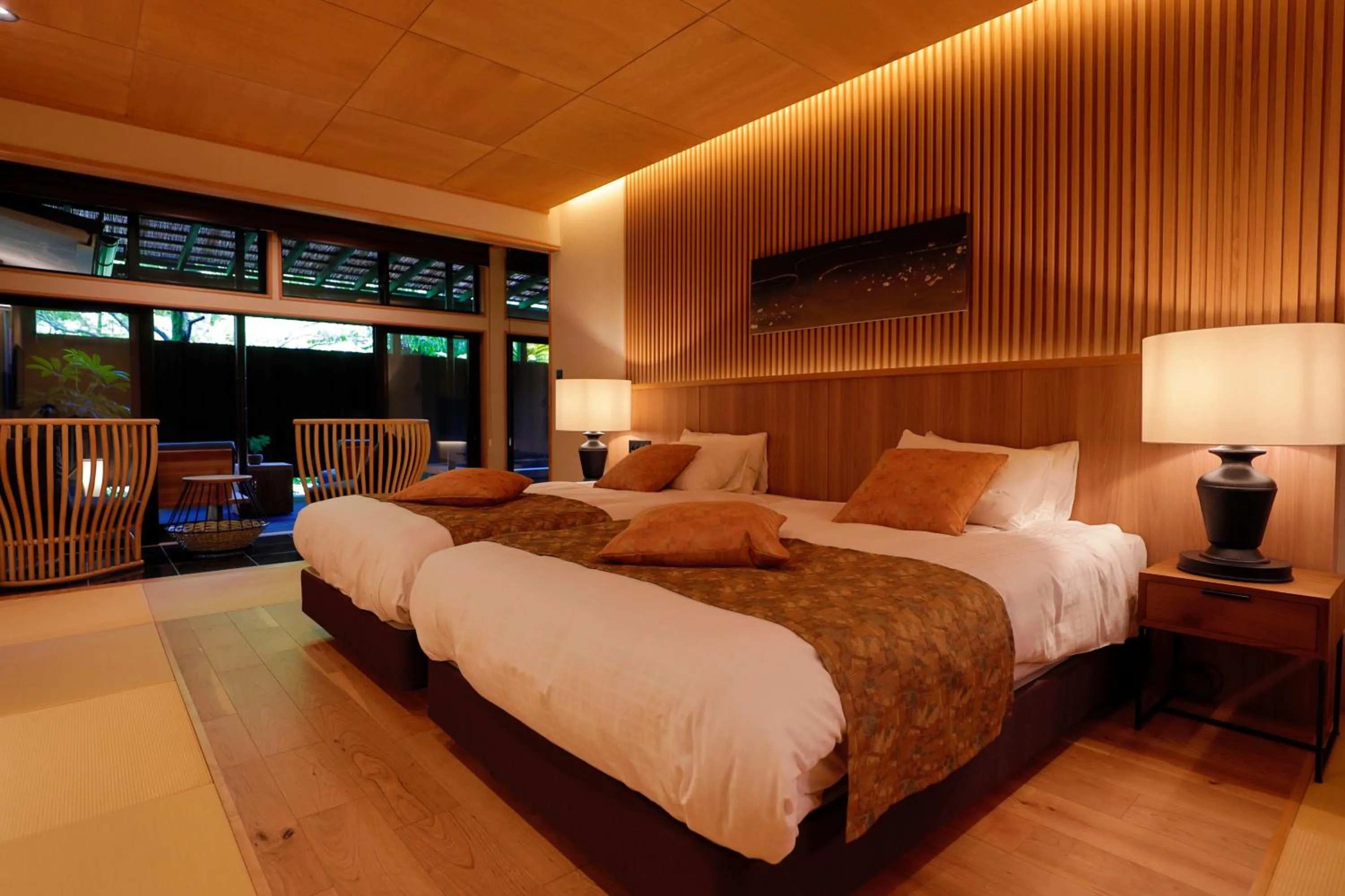 Bed in Sakahijiri gyokushoen