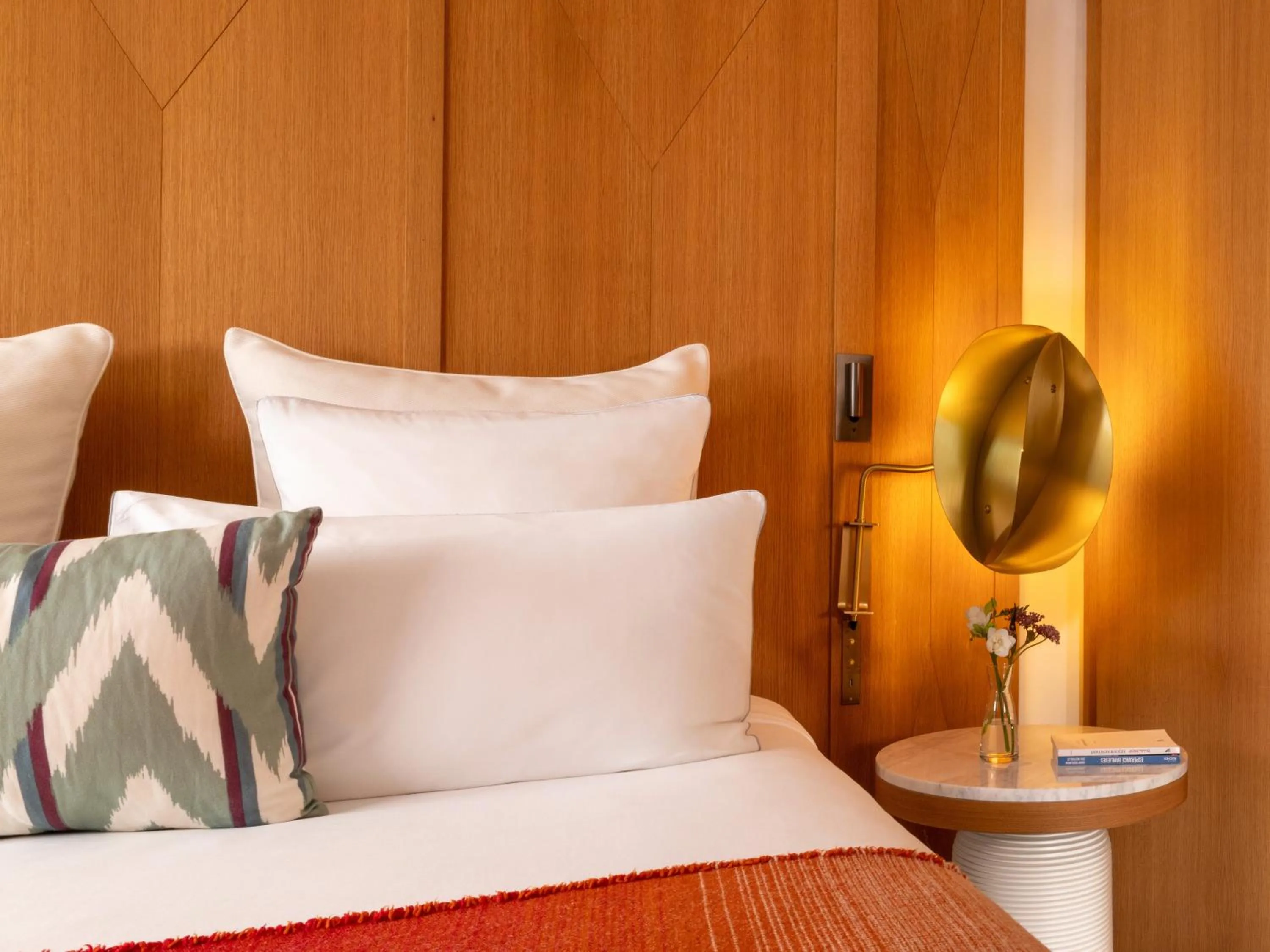 Decorative detail, Bed in Hôtel Vernet Champs Elysées Paris