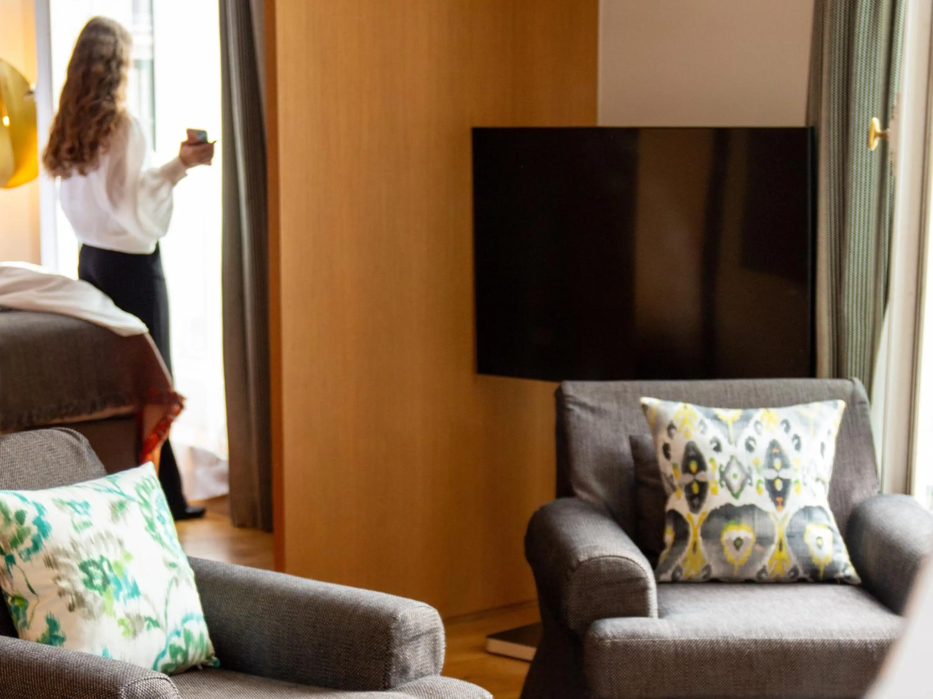 Living room in Hôtel Vernet Champs Elysées Paris