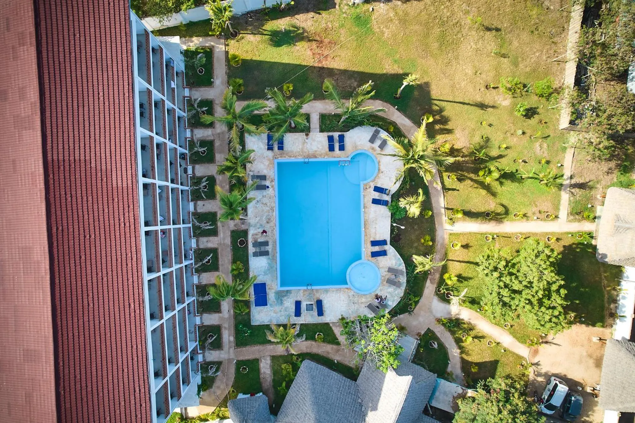 Bird's eye view in Malika Nungwi Hotel