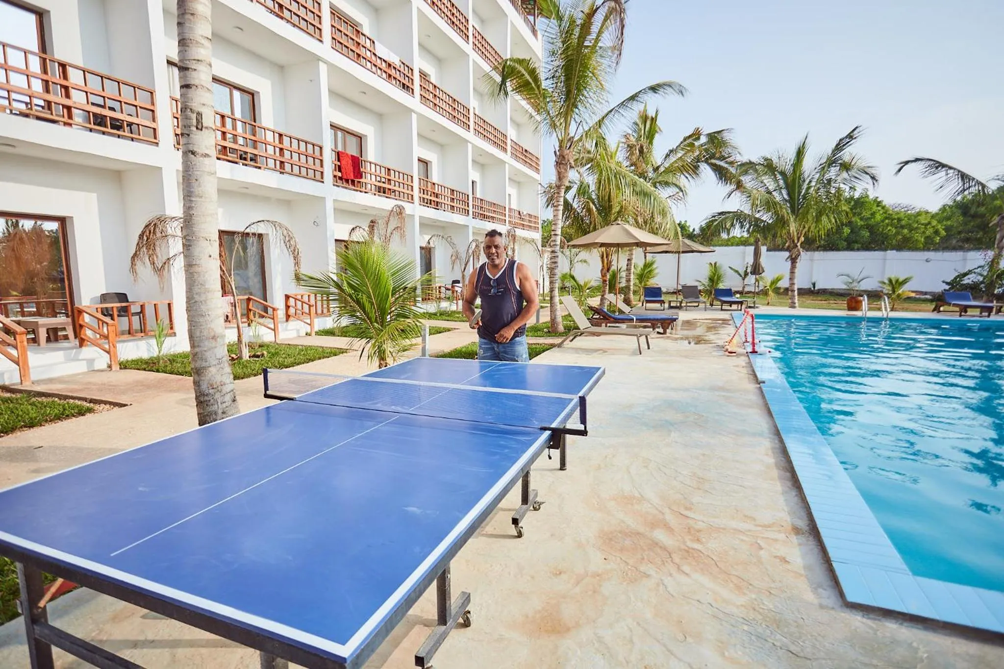 Table tennis in Malika Nungwi Hotel