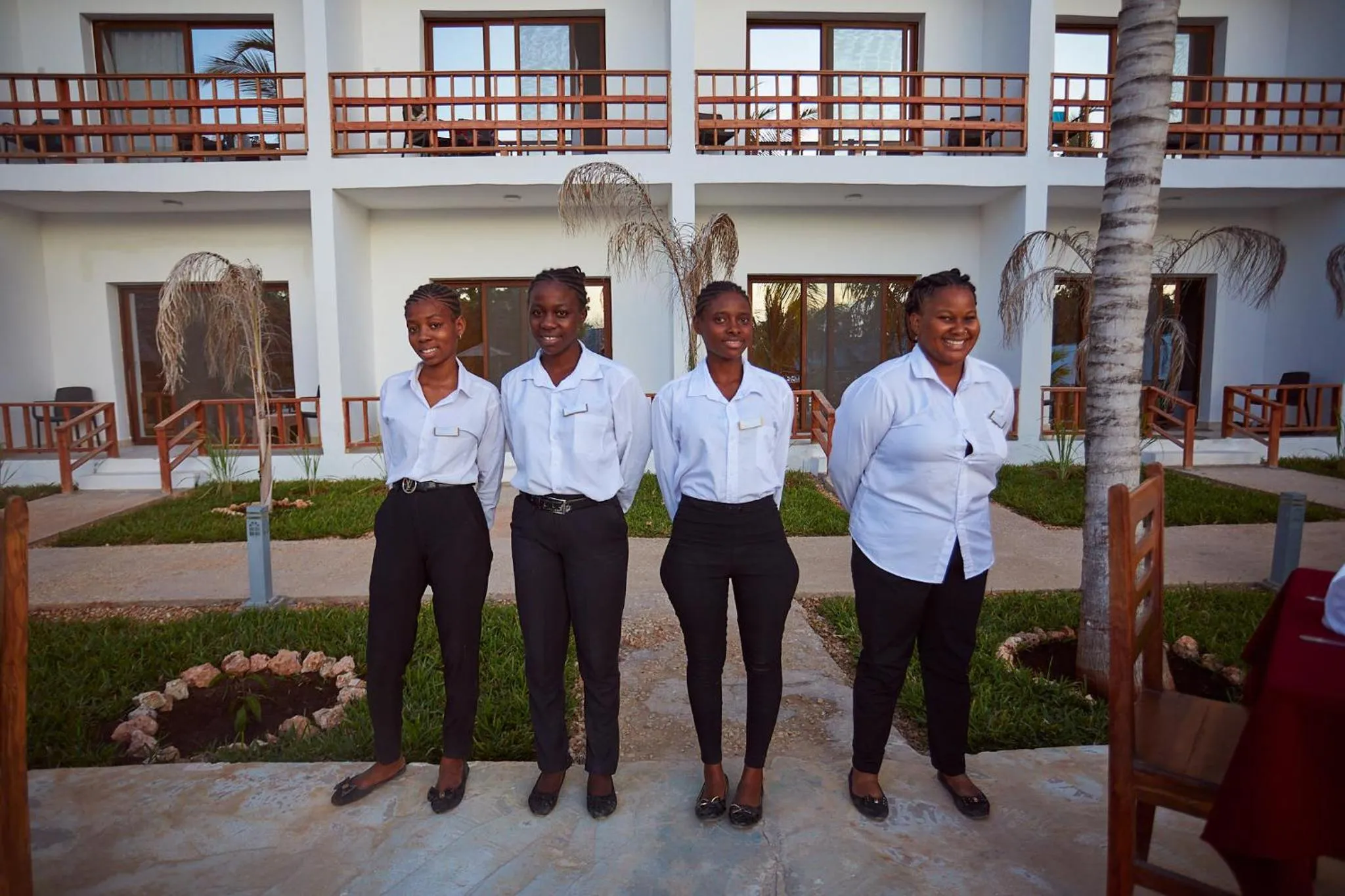 Staff in Malika Nungwi Hotel