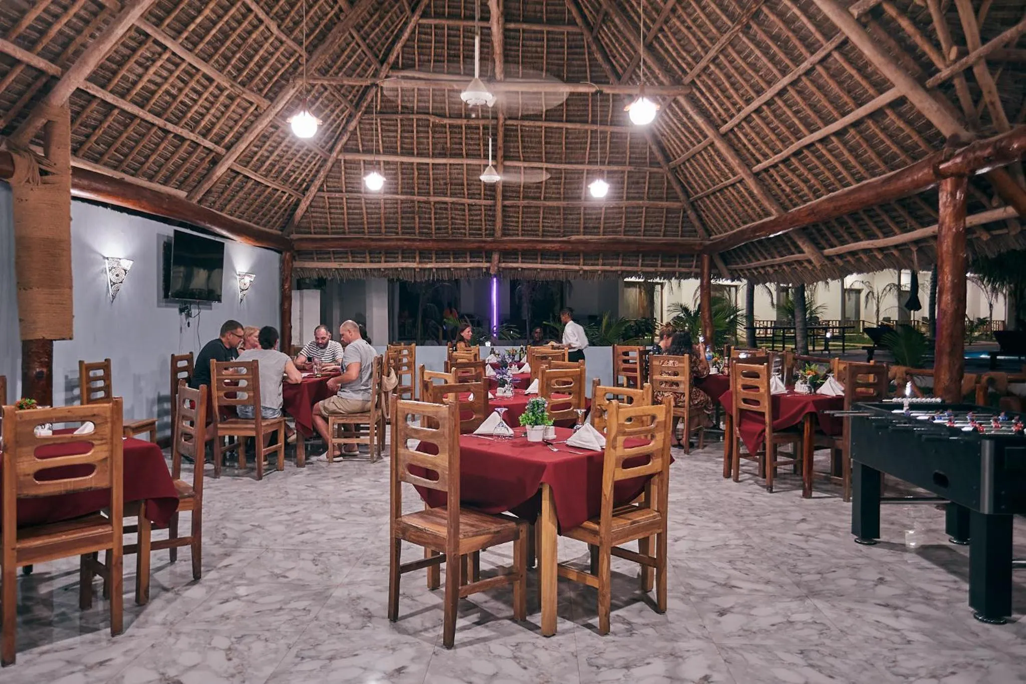 Restaurant/places to eat in Malika Nungwi Hotel