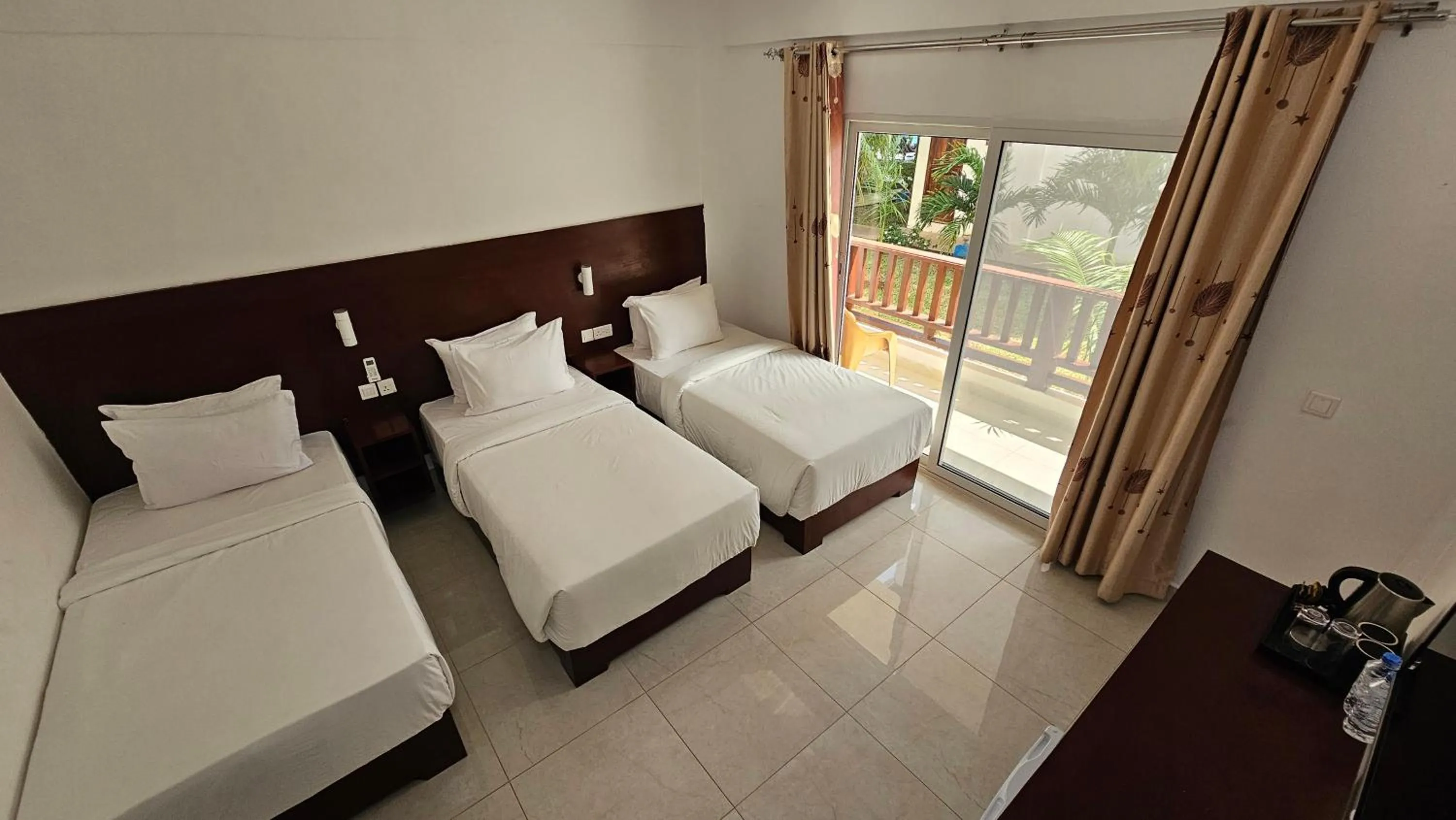 Bed in Malika Nungwi Hotel