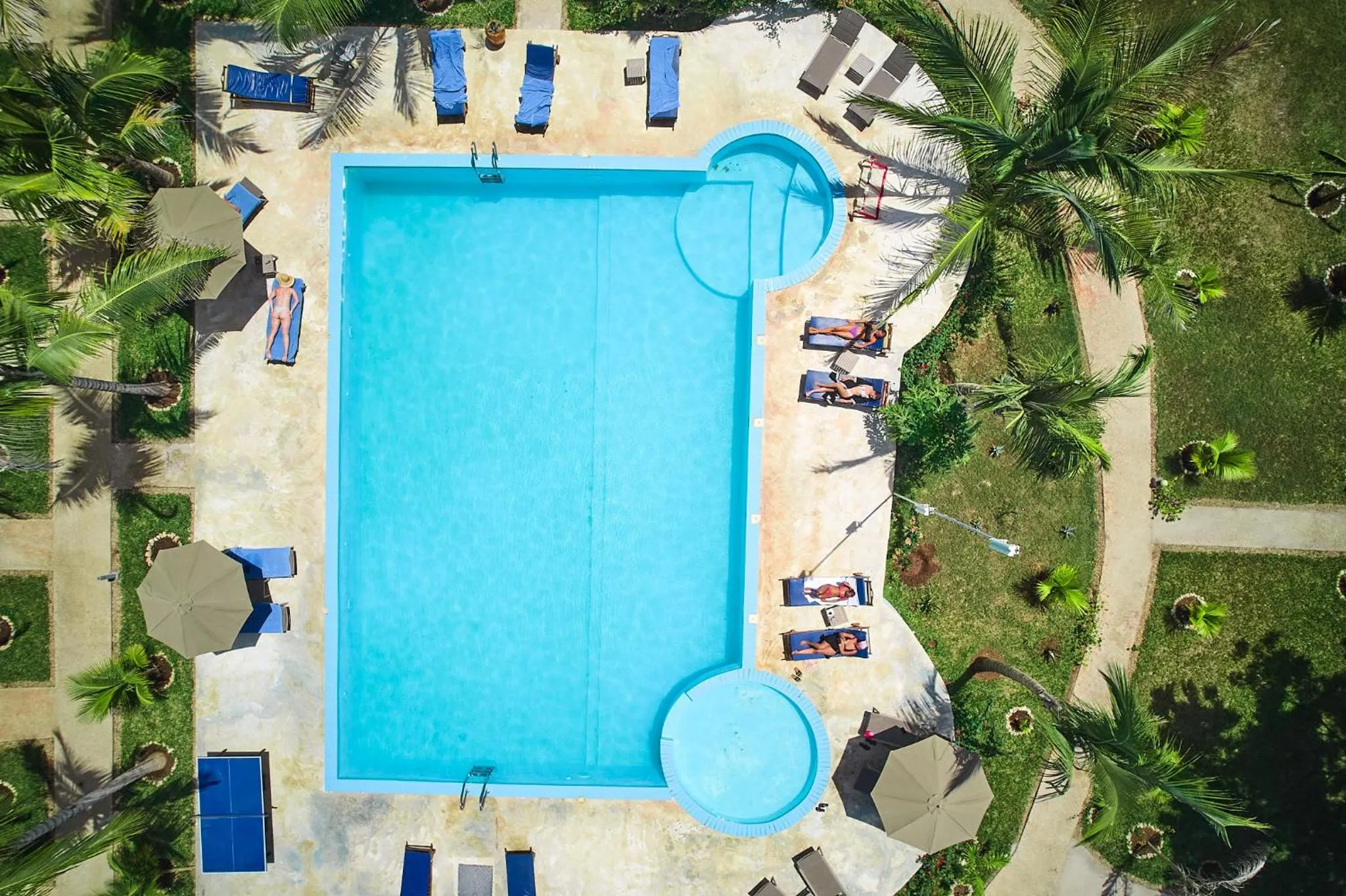 Bird's eye view in Malika Nungwi Hotel