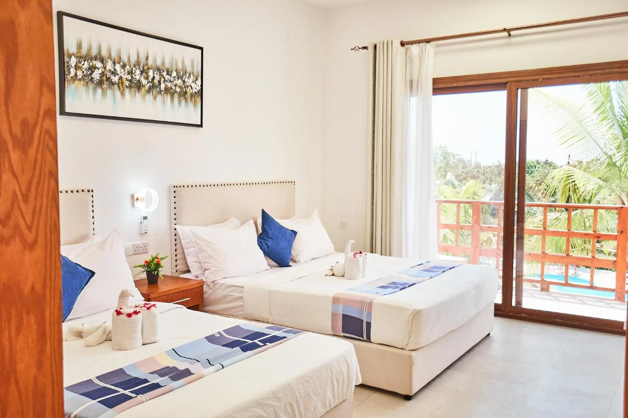 Bedroom, Bed in Malika Nungwi Hotel