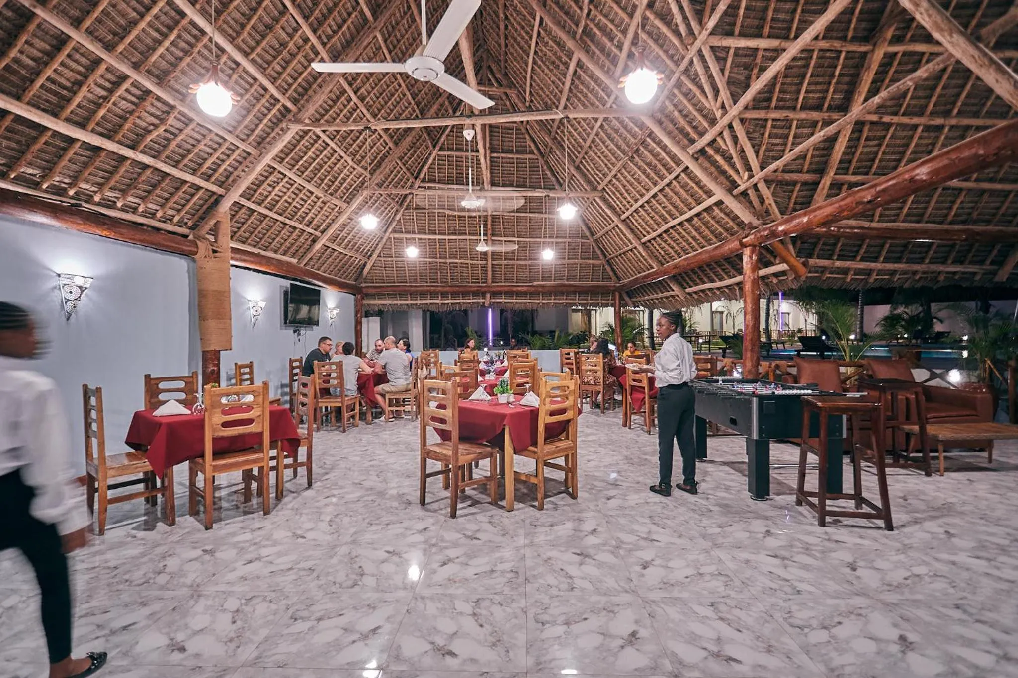 Restaurant/places to eat in Malika Nungwi Hotel