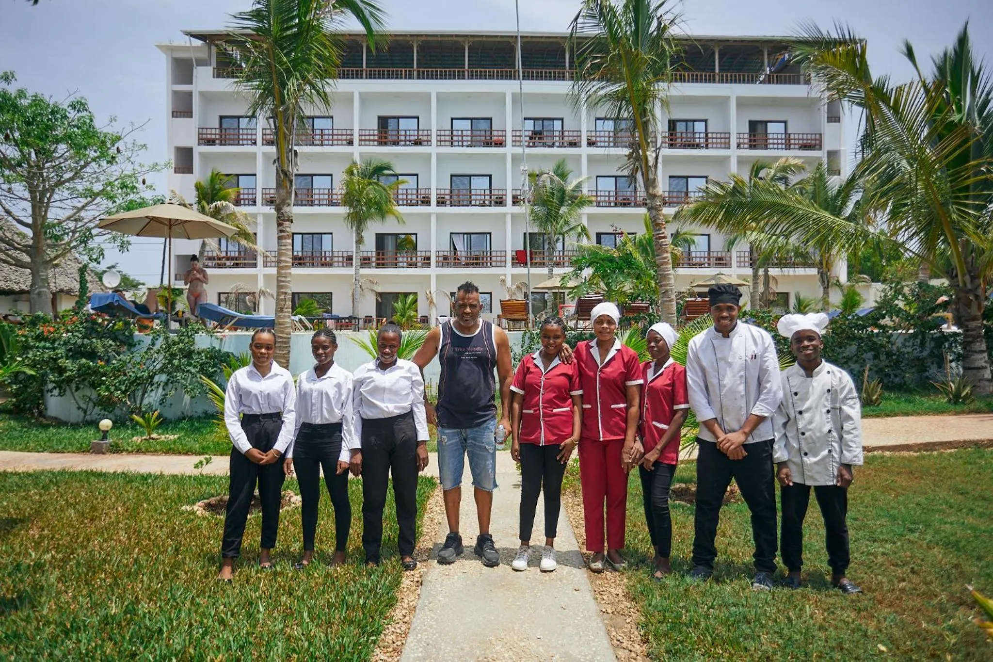 Staff in Malika Nungwi Hotel
